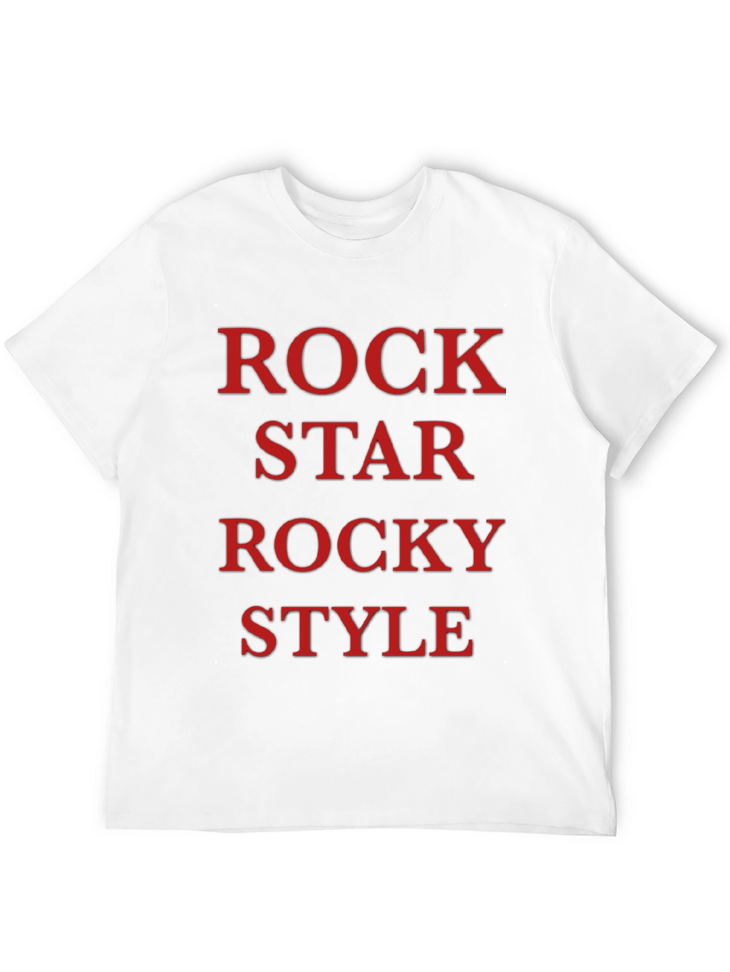 Rock Star Rocky Style Black T-Shirt