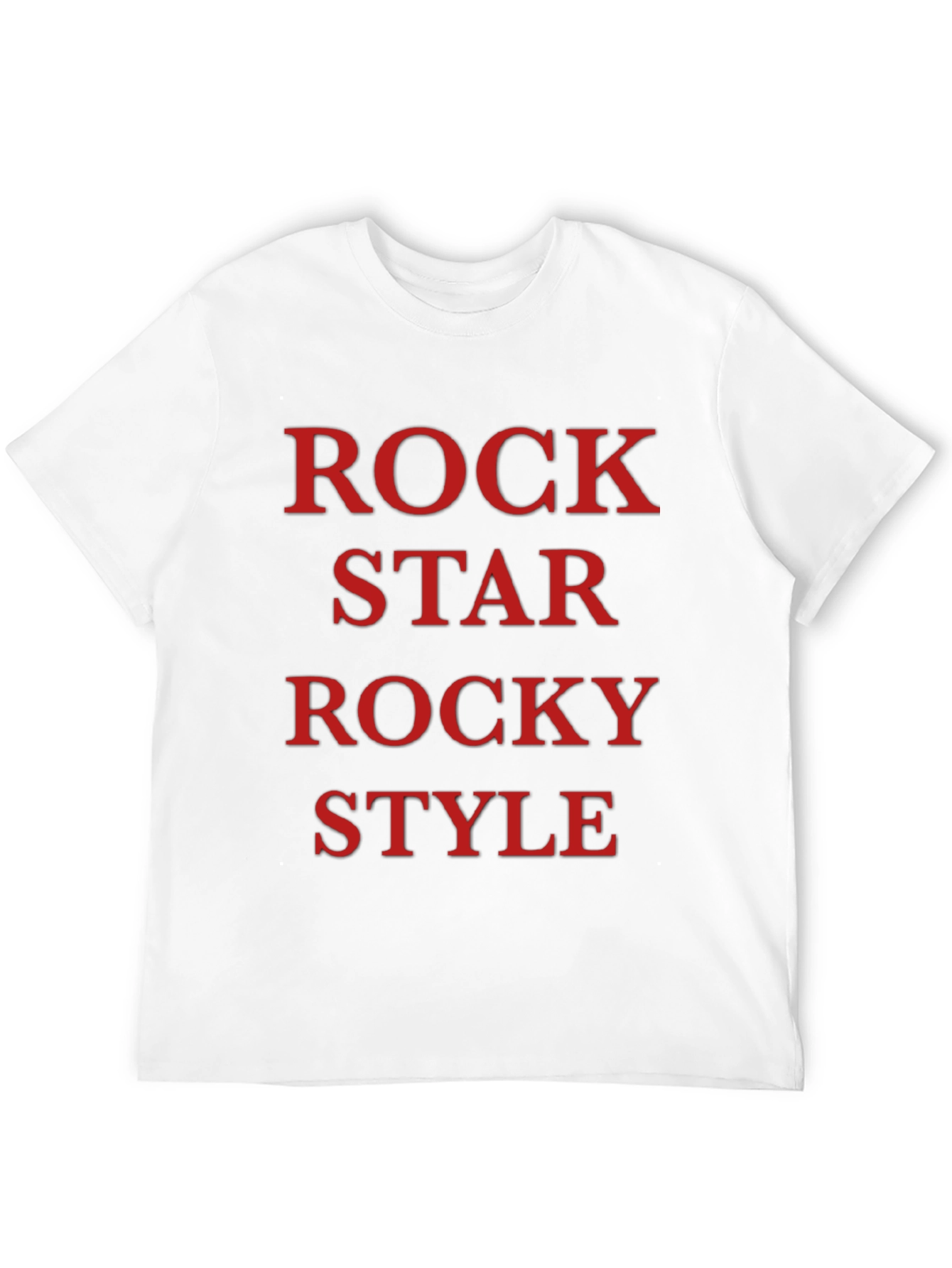 Rock Star Rocky Style Black T-Shirt
