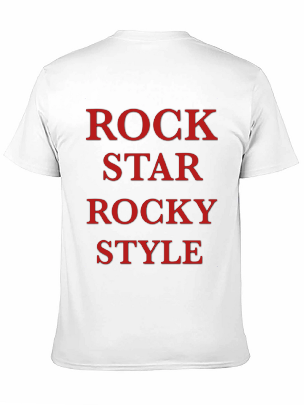 Rock Star Rocky Style Black T-Shirt