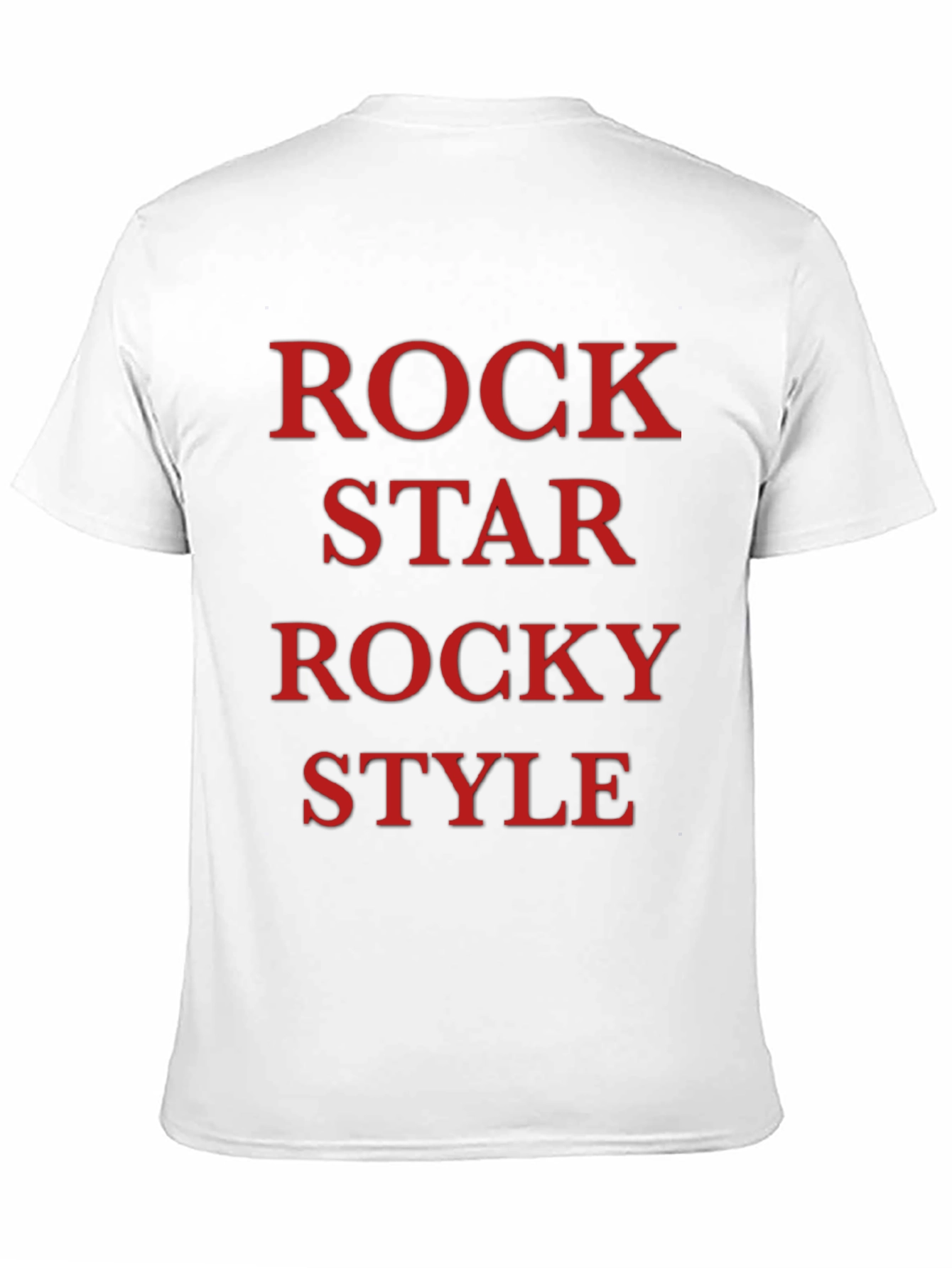 Rock Star Rocky Style Black T-Shirt