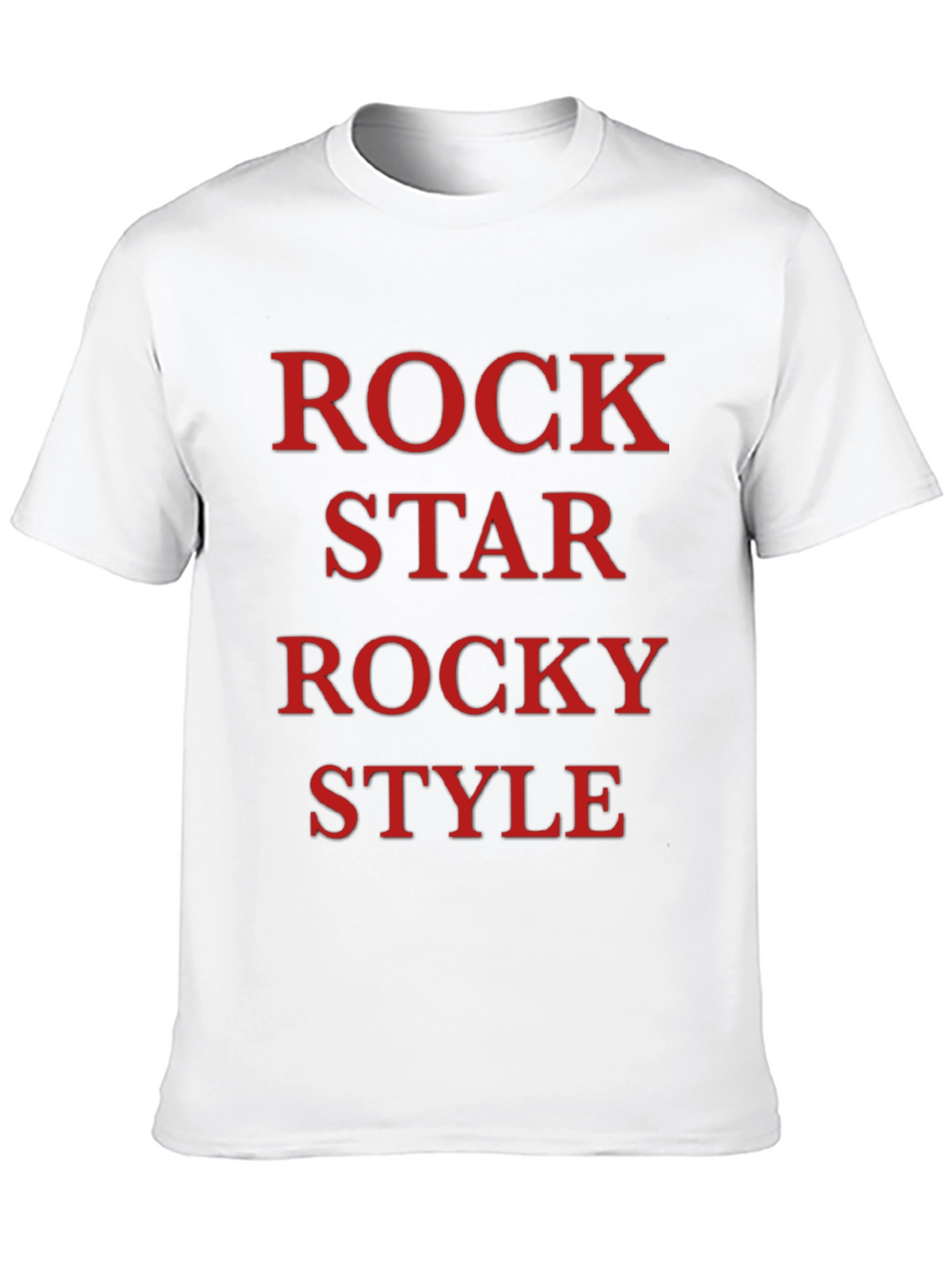 Rock Star Rocky Style Black T-Shirt