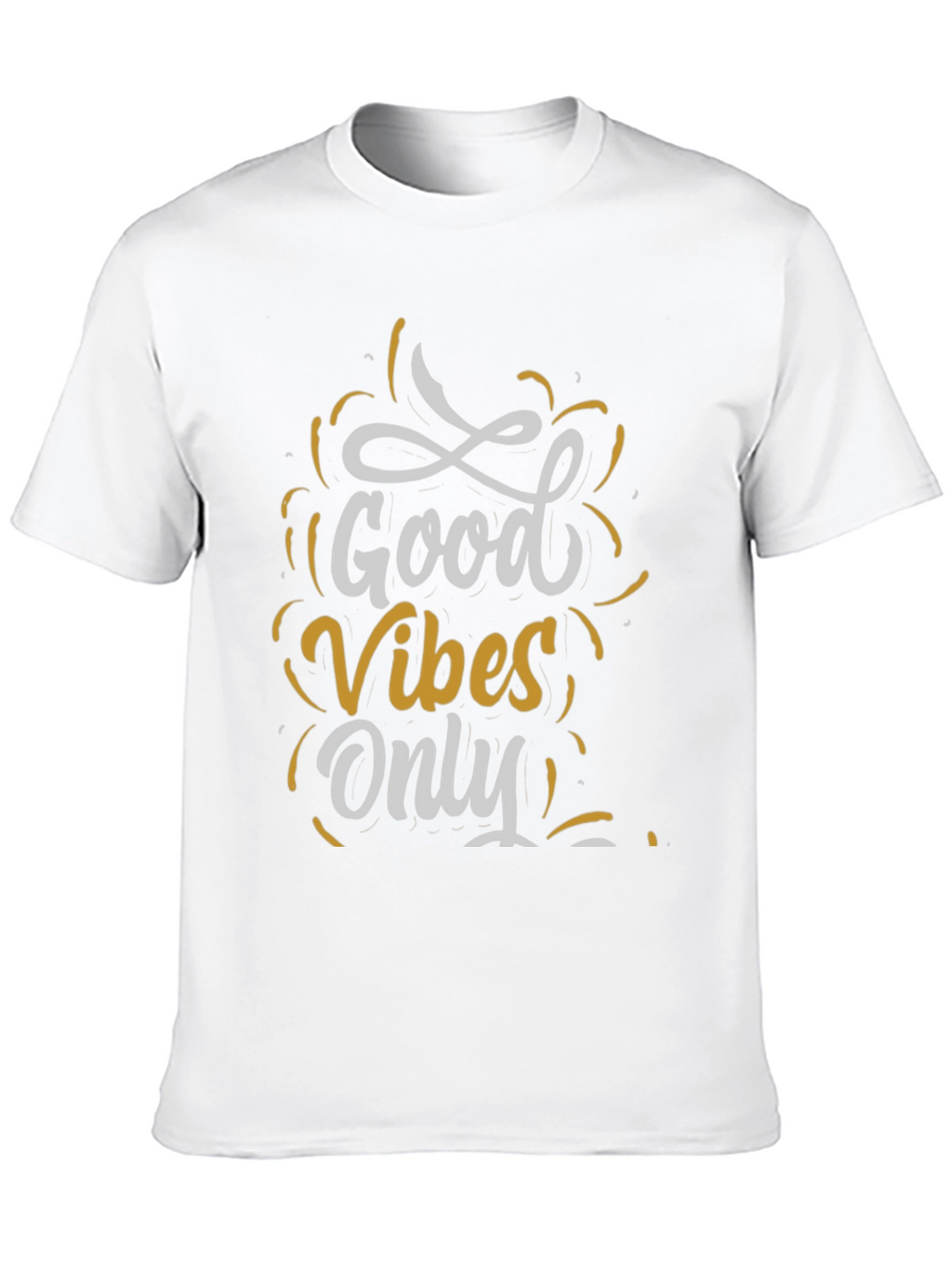 Good Vibes Only Graphic Tee - Casual Black T-Shirt