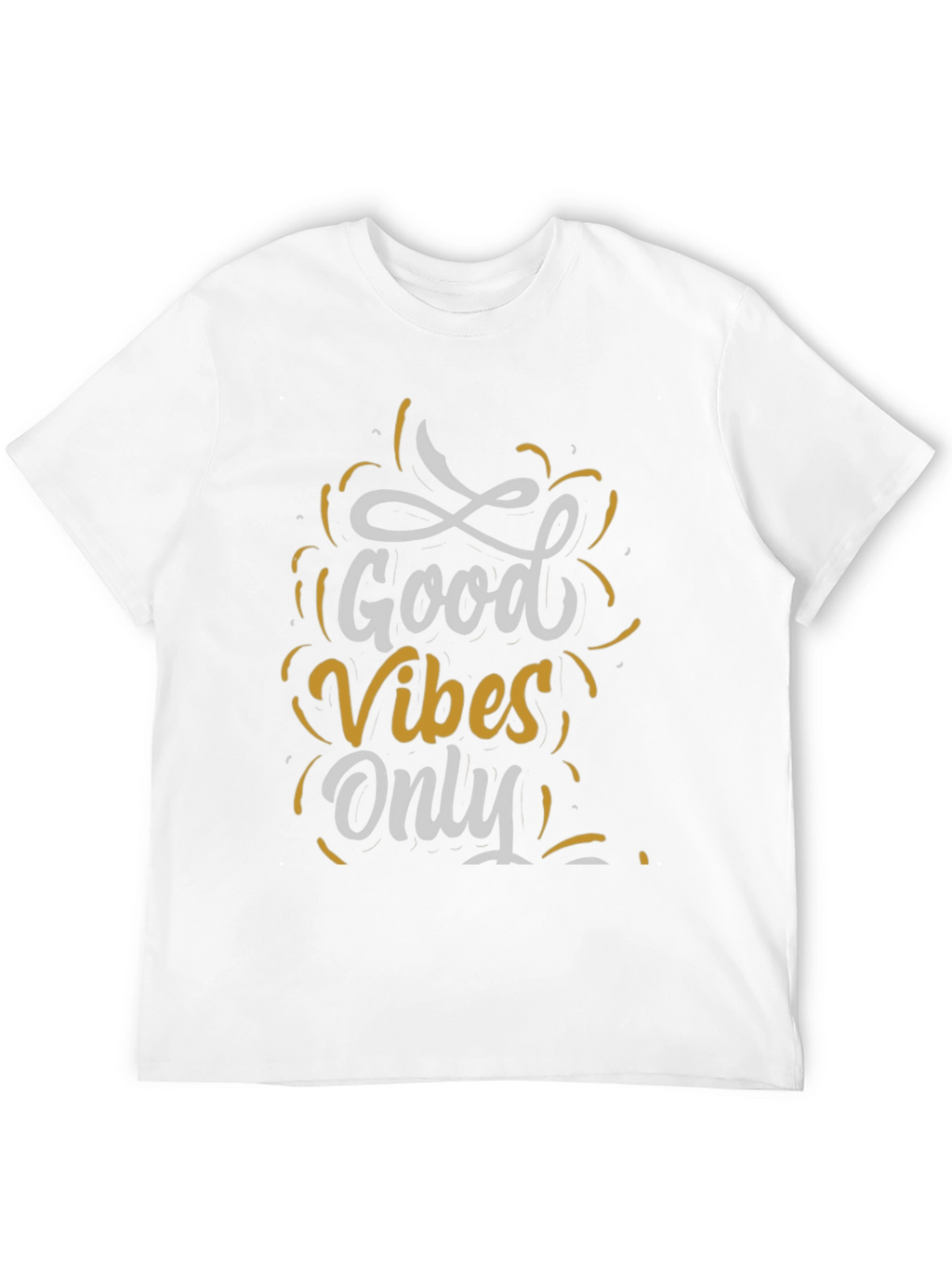 Good Vibes Only Graphic Tee - Casual Black T-Shirt