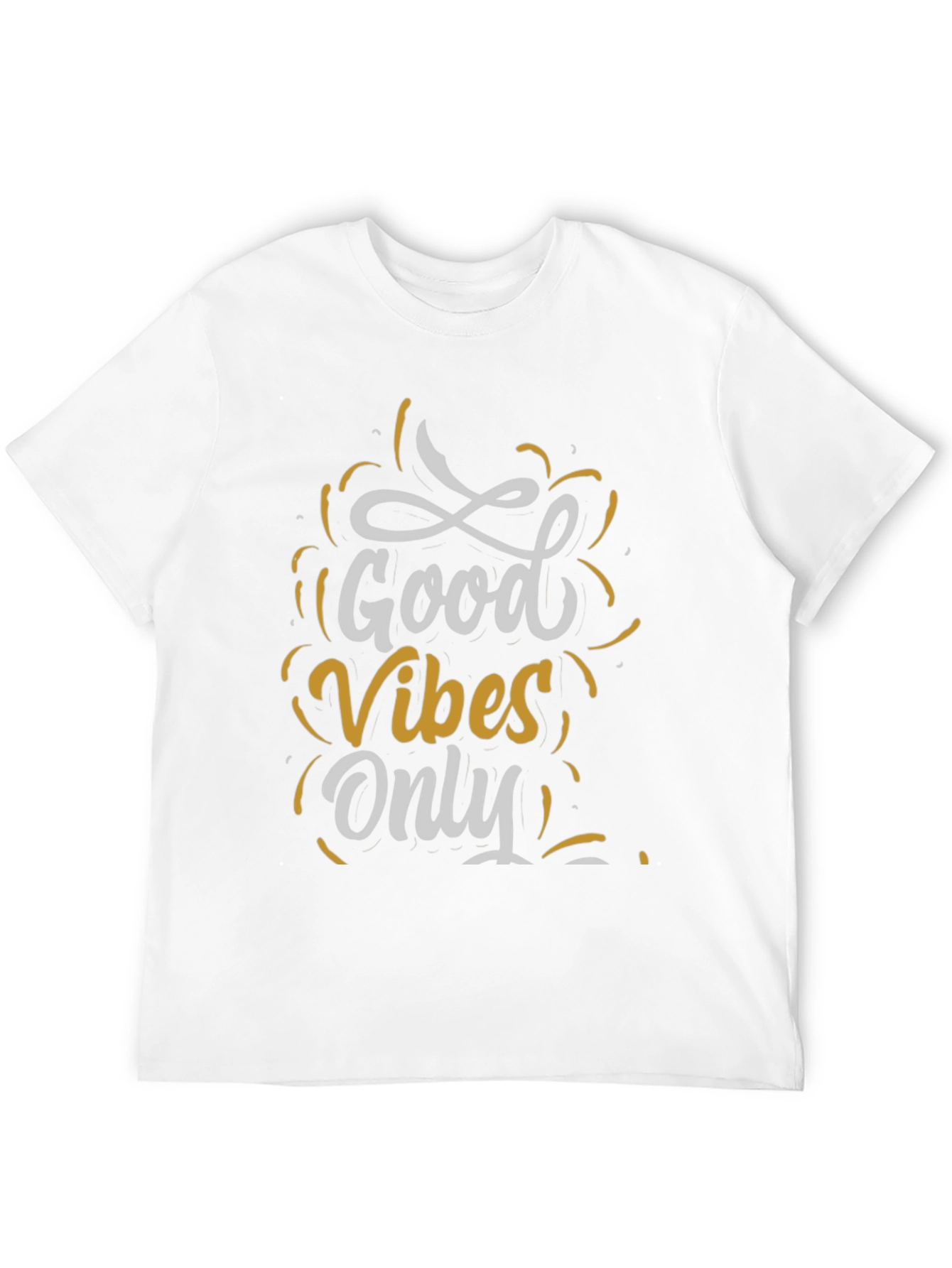 Good Vibes Only Graphic Tee - Casual Black T-Shirt