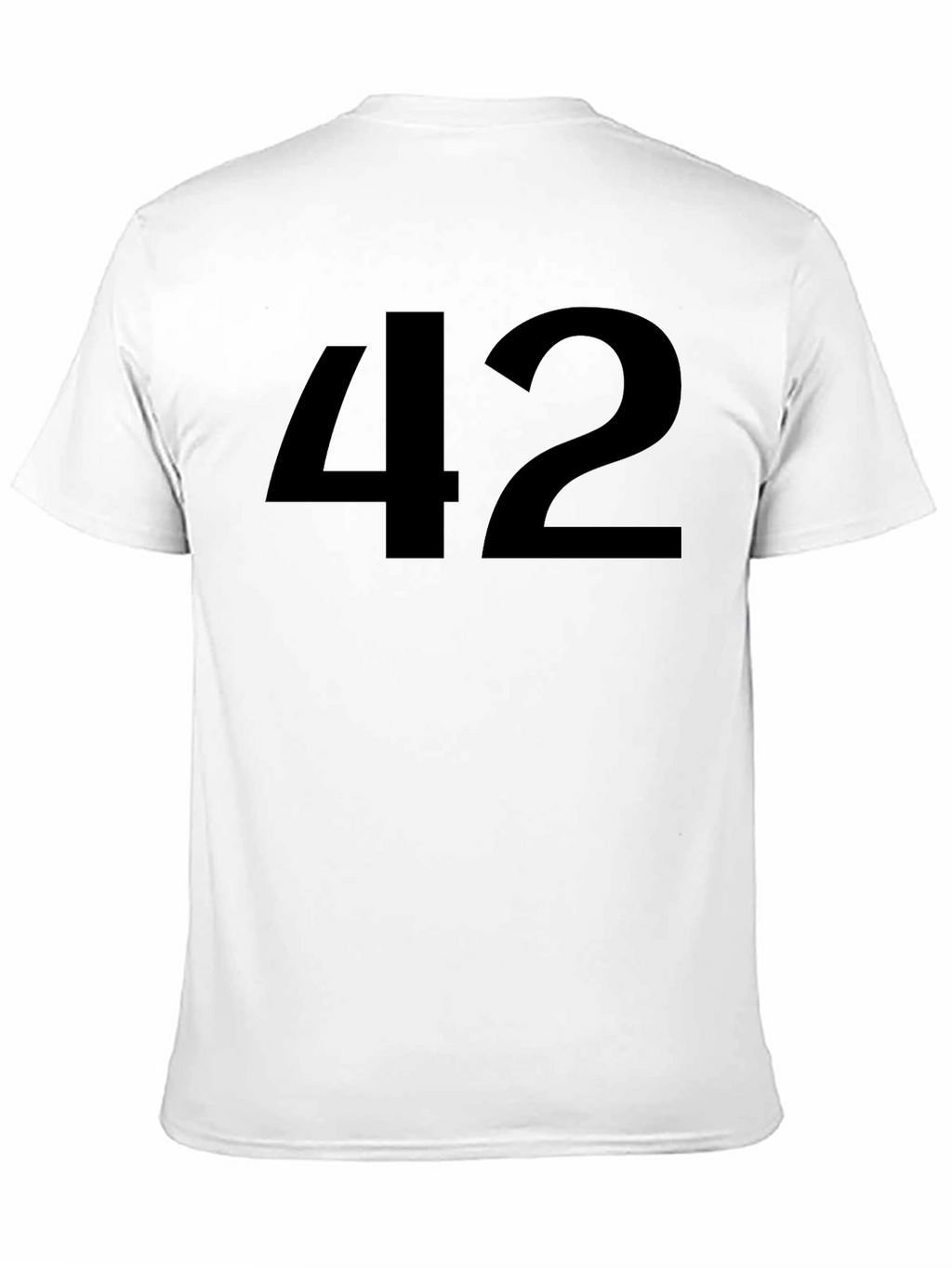 Mens Black T-Shirt with 42 Graphic