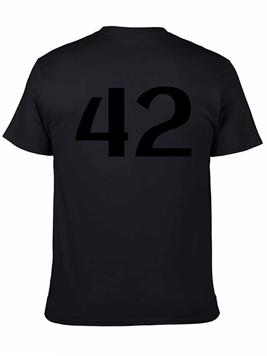 Mens Black T-Shirt with 42 Graphic