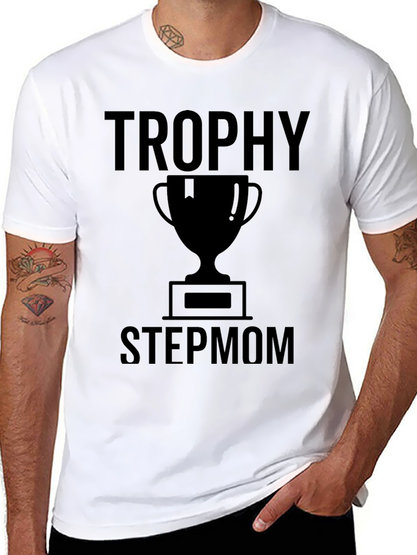 Trophy Stepmom Graphic Tee - Black T-Shirt