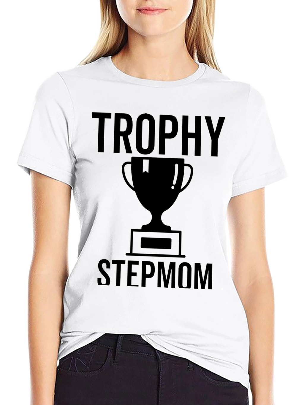 Trophy Stepmom Graphic Tee - Black T-Shirt