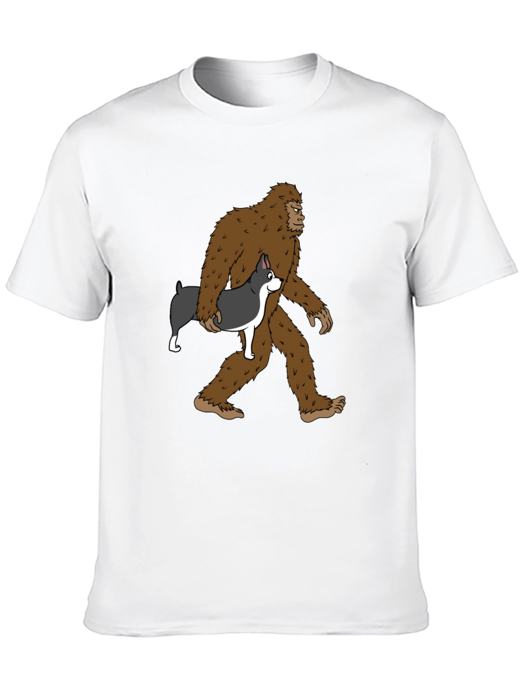 Bigfoot & Boston Terrier T-Shirt
