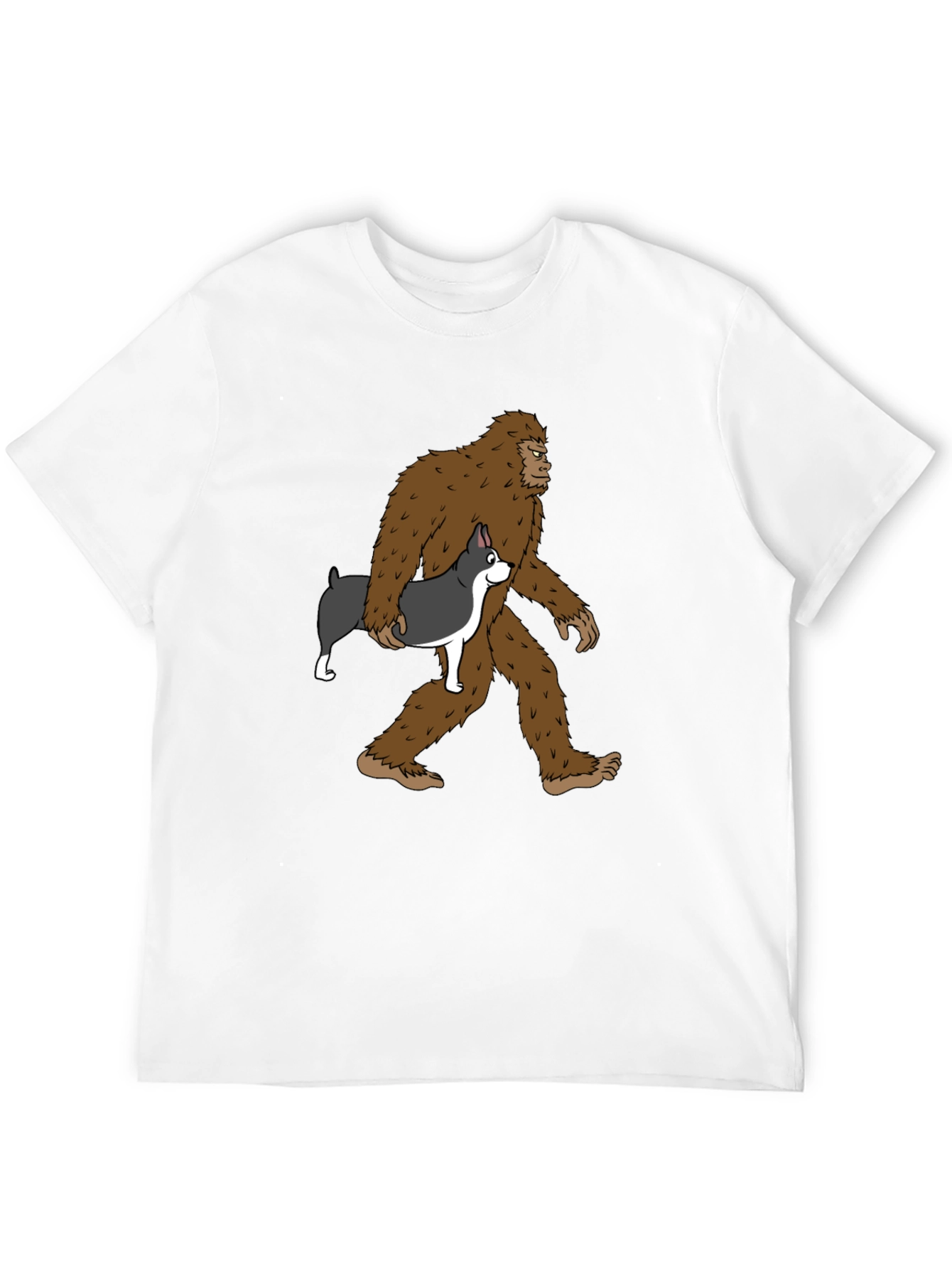 Bigfoot & Boston Terrier T-Shirt