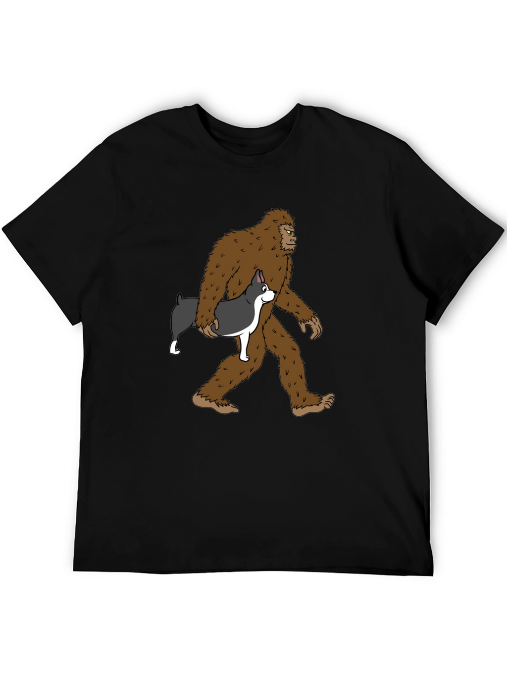 Bigfoot & Boston Terrier T-Shirt