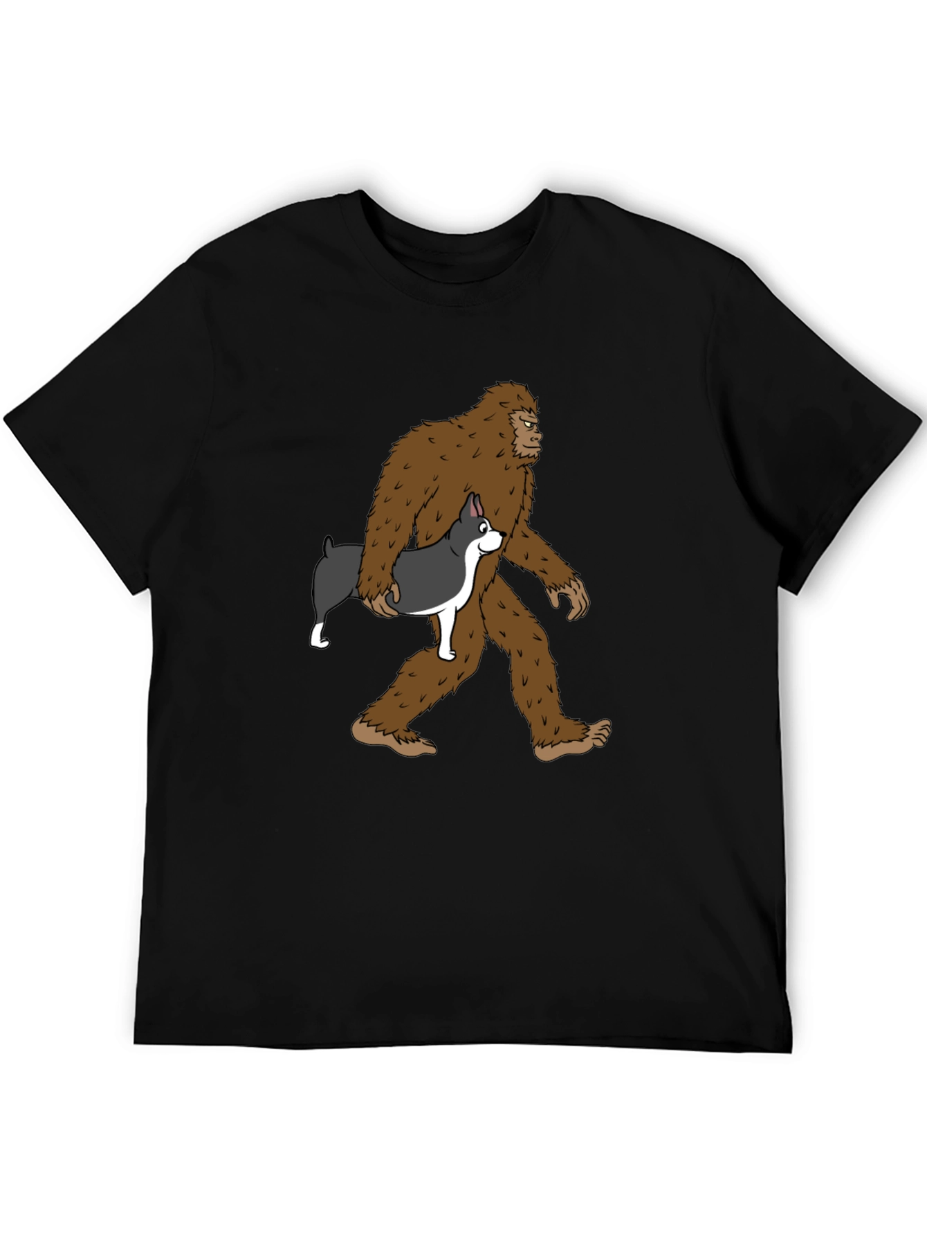 Bigfoot & Boston Terrier T-Shirt