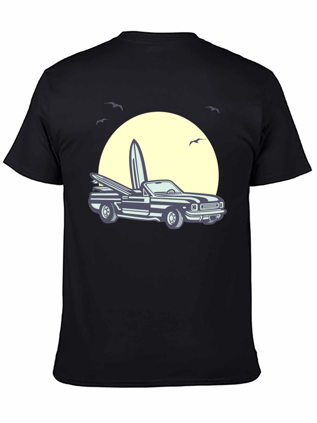 Surf Car Graphic Tee - Retro Summer Vibes