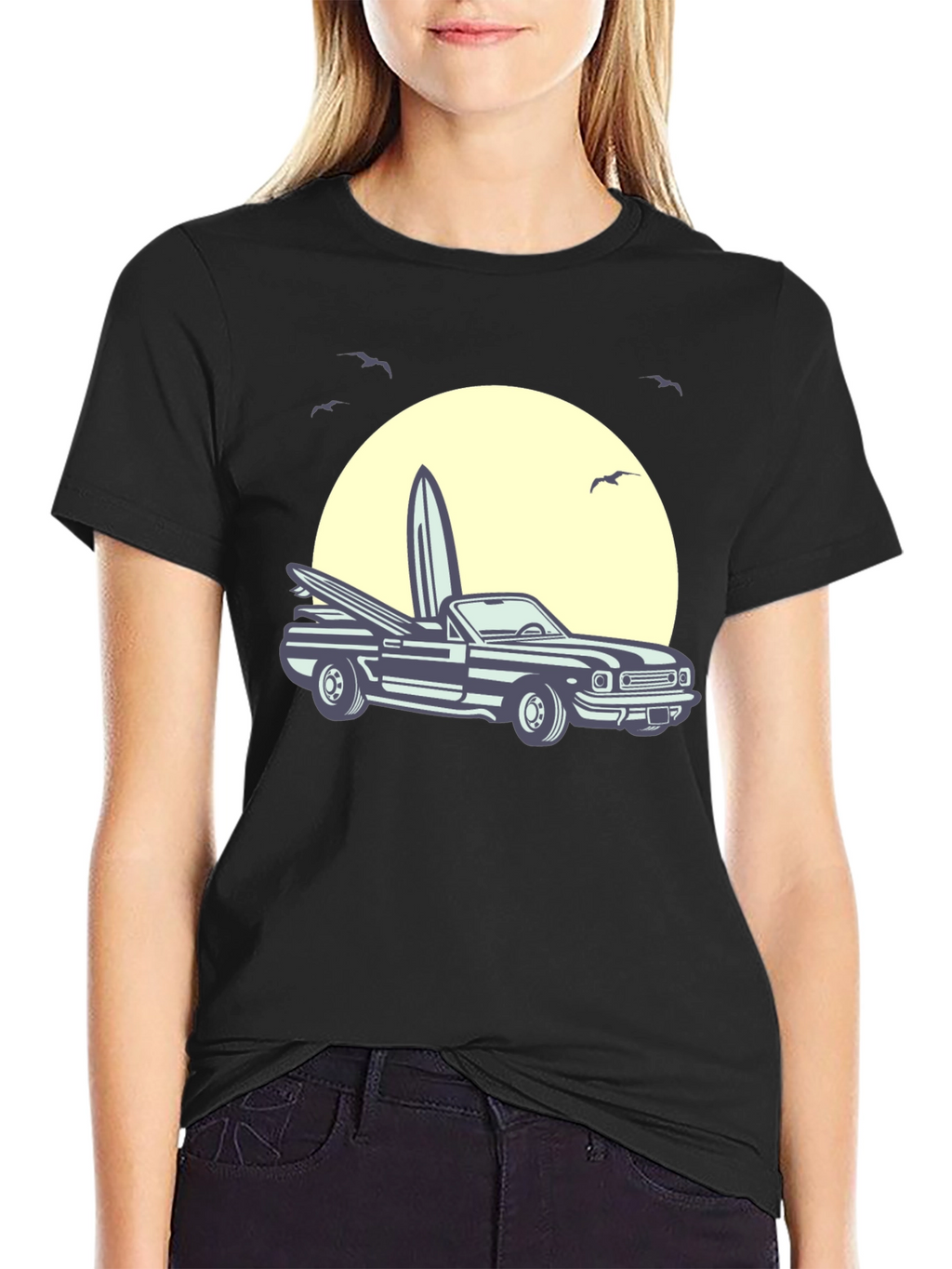 Surf Car Graphic Tee - Retro Summer Vibes