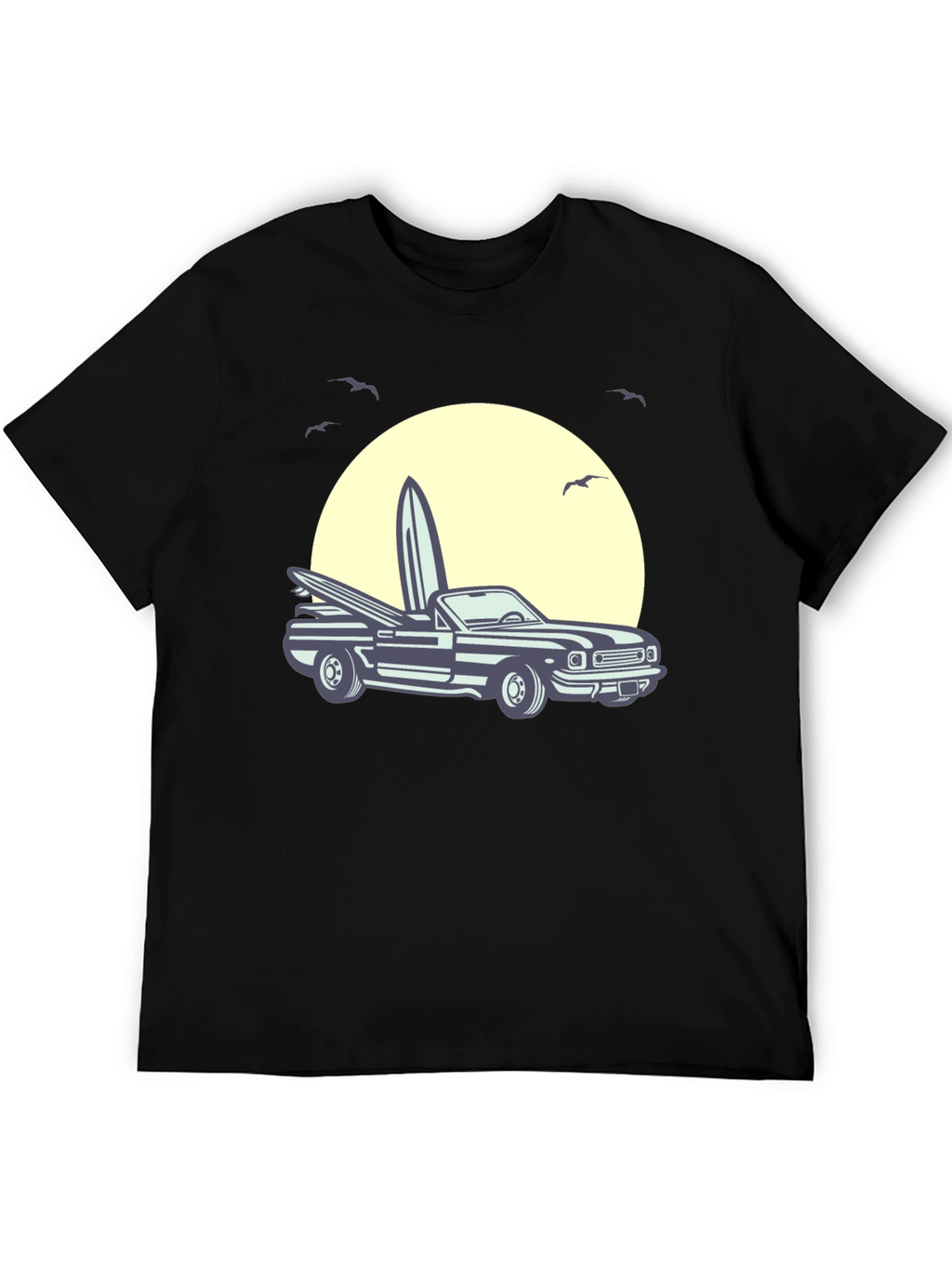 Surf Car Graphic Tee - Retro Summer Vibes