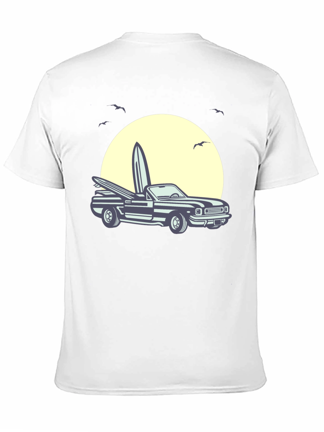 Surf Car Graphic Tee - Retro Summer Vibes