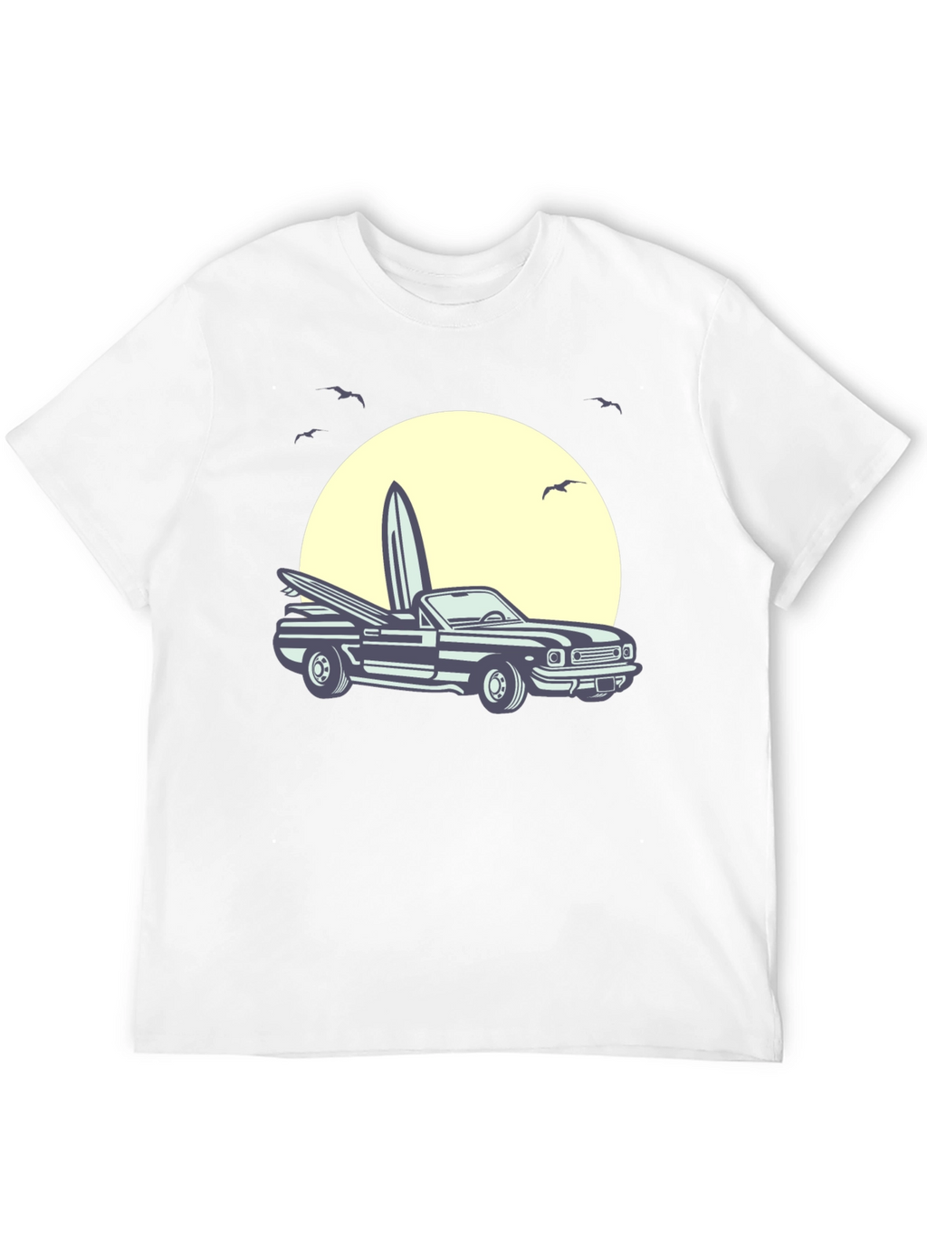 Surf Car Graphic Tee - Retro Summer Vibes