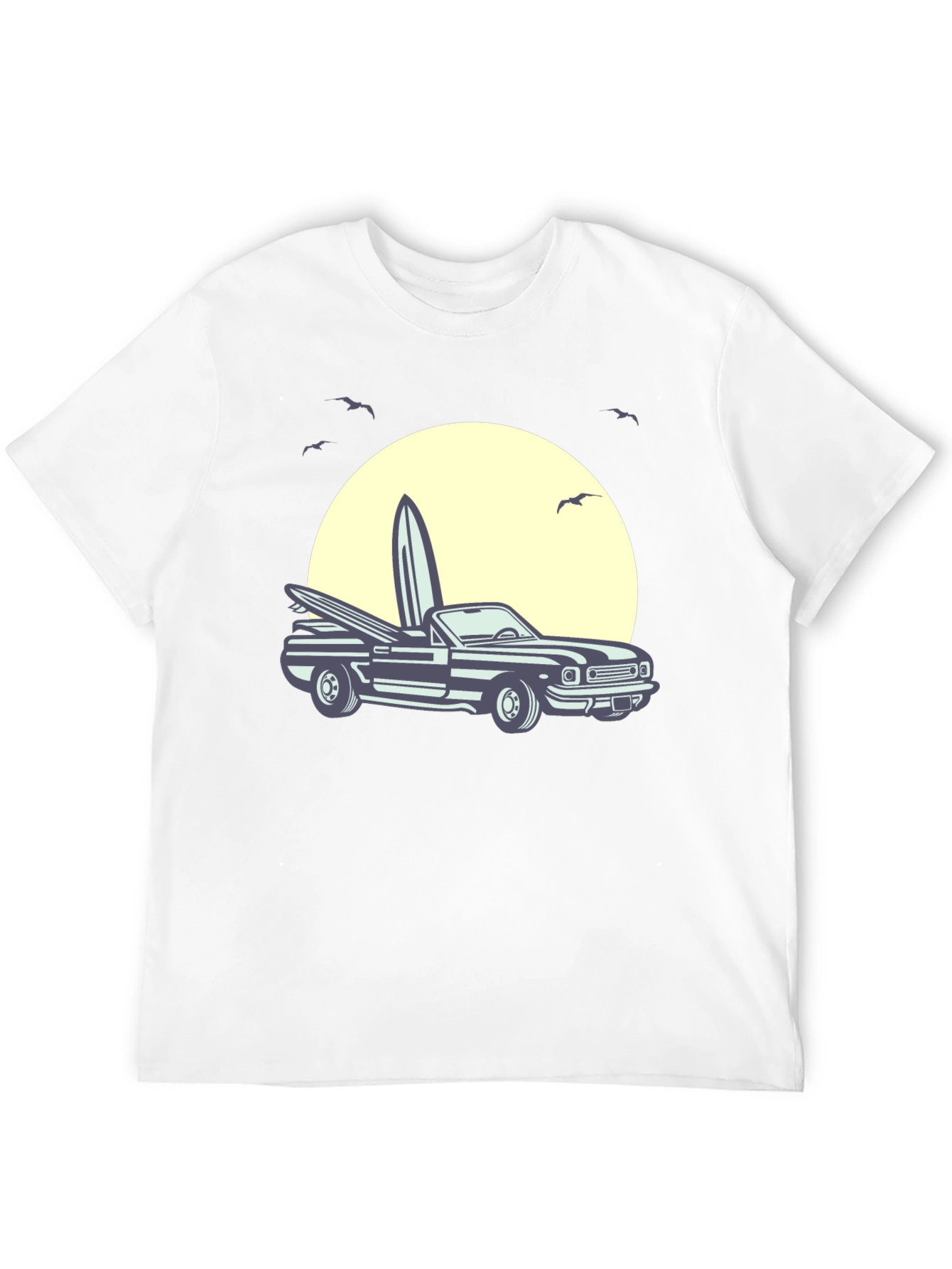 Surf Car Graphic Tee - Retro Summer Vibes