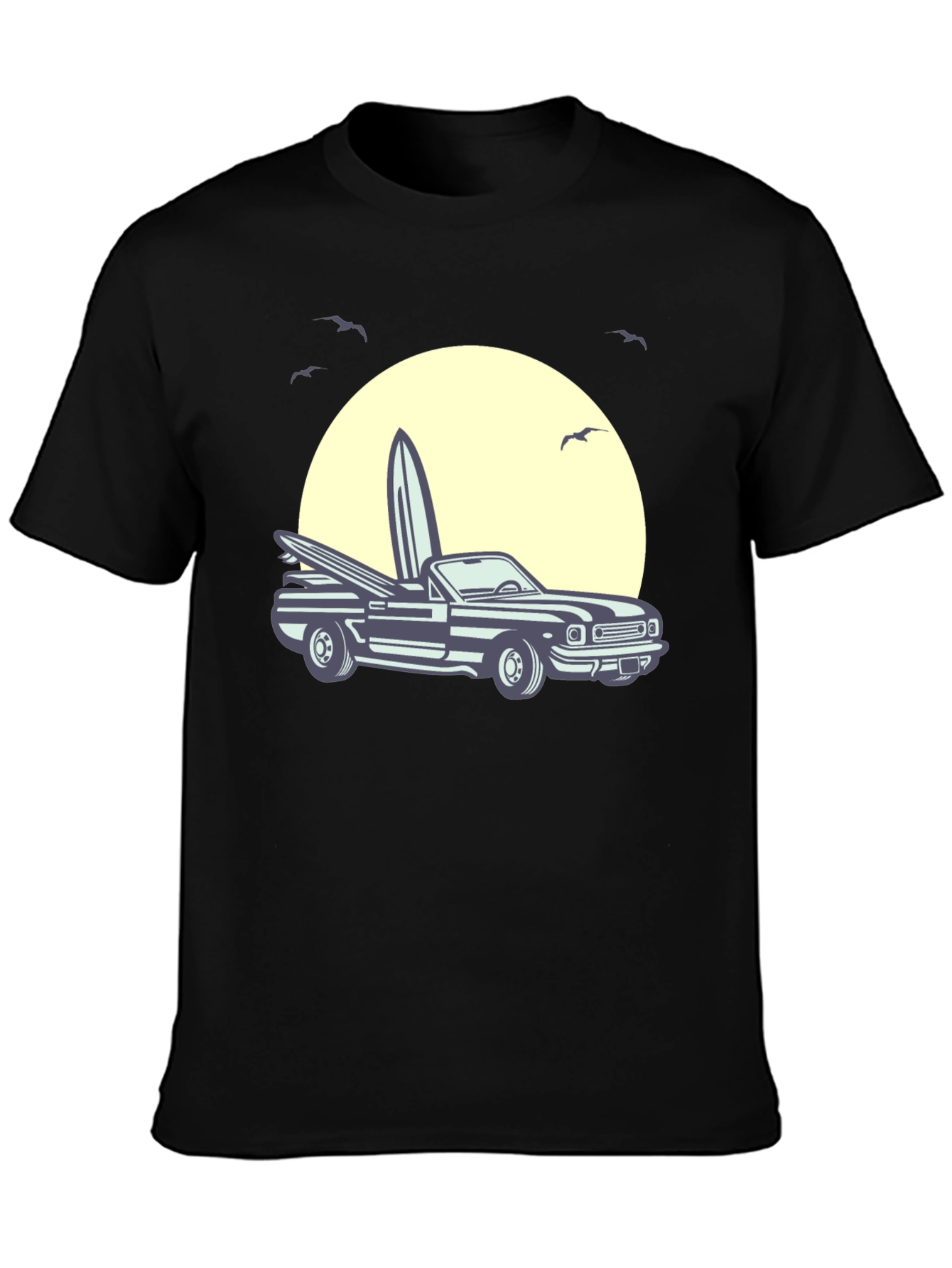 Surf Car Graphic Tee - Retro Summer Vibes