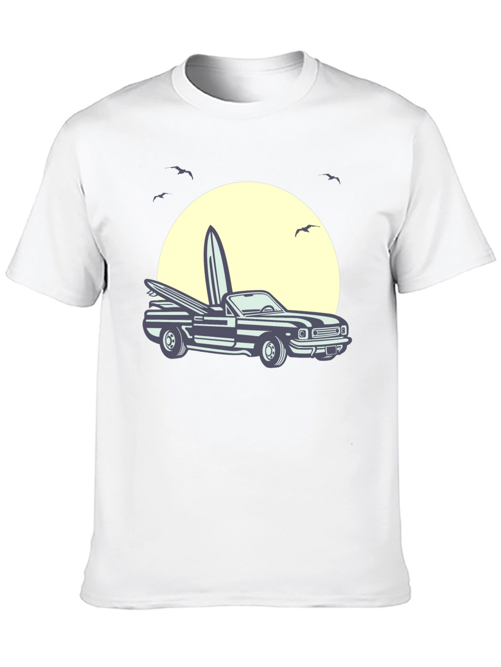 Surf Car Graphic Tee - Retro Summer Vibes