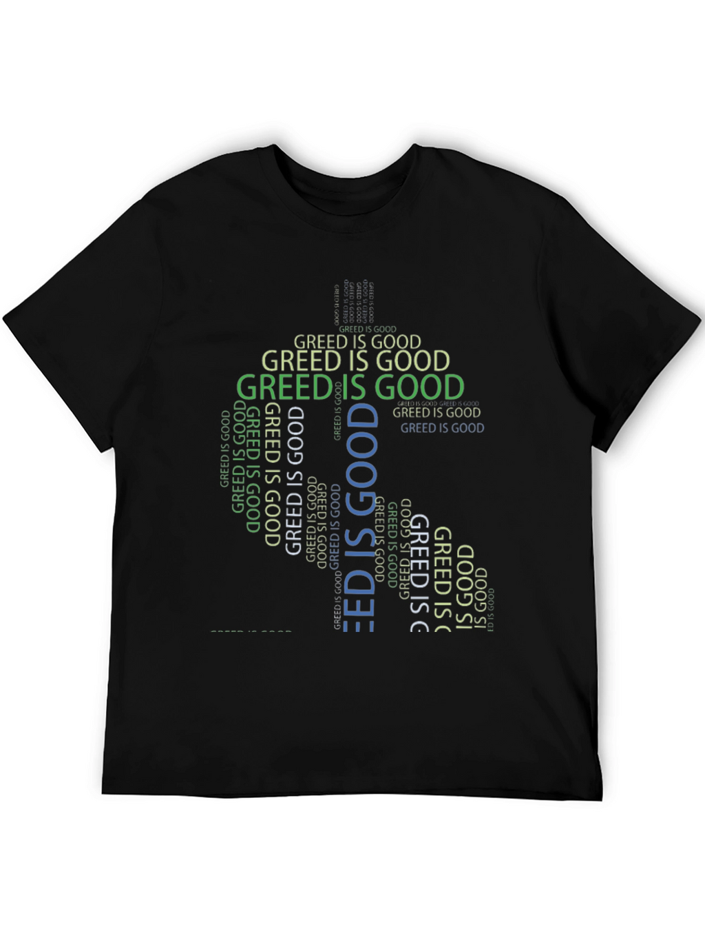 Greed is Good Graphic Tee - Statement T-Shirt