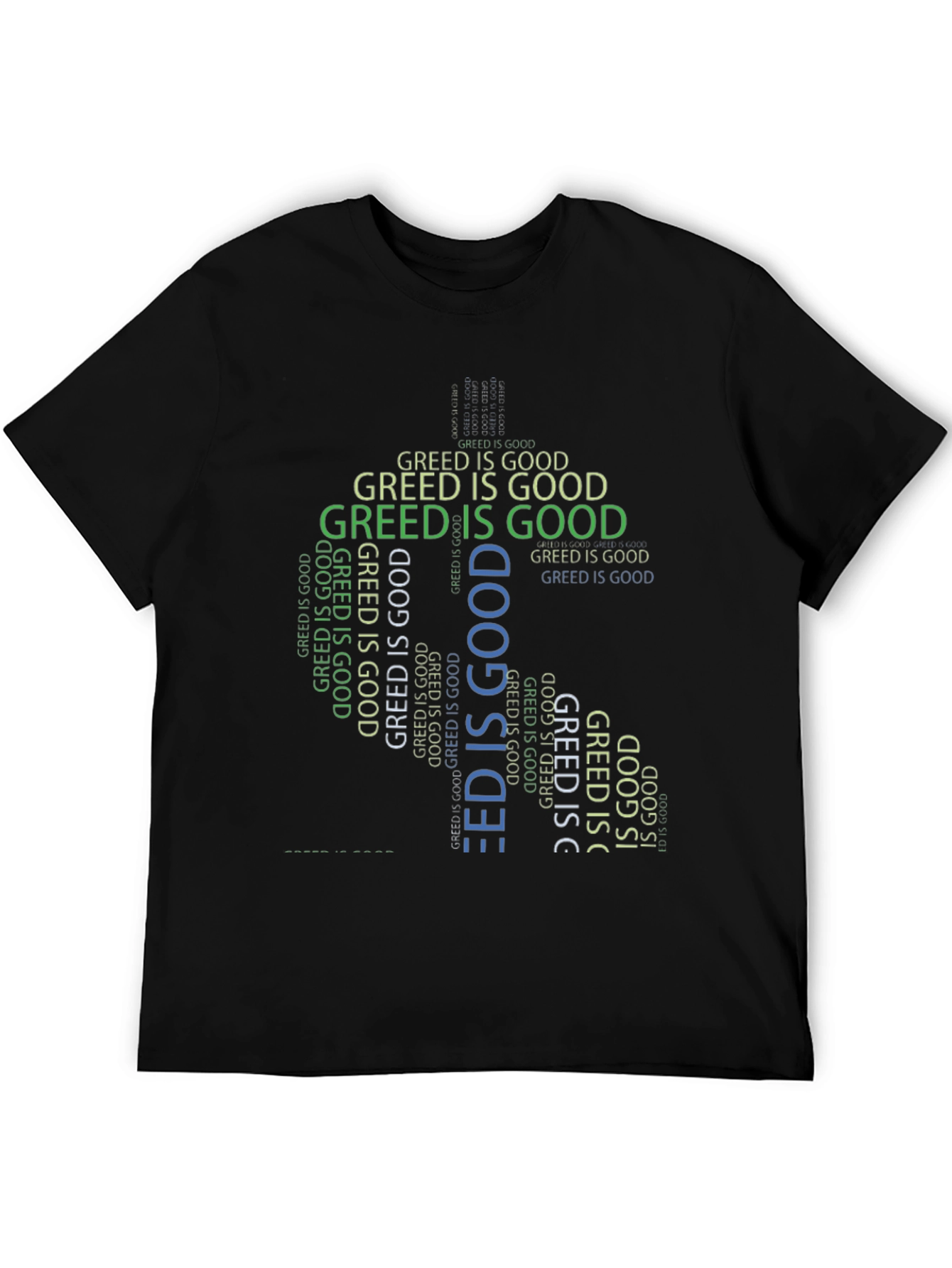 Greed is Good Graphic Tee - Statement T-Shirt