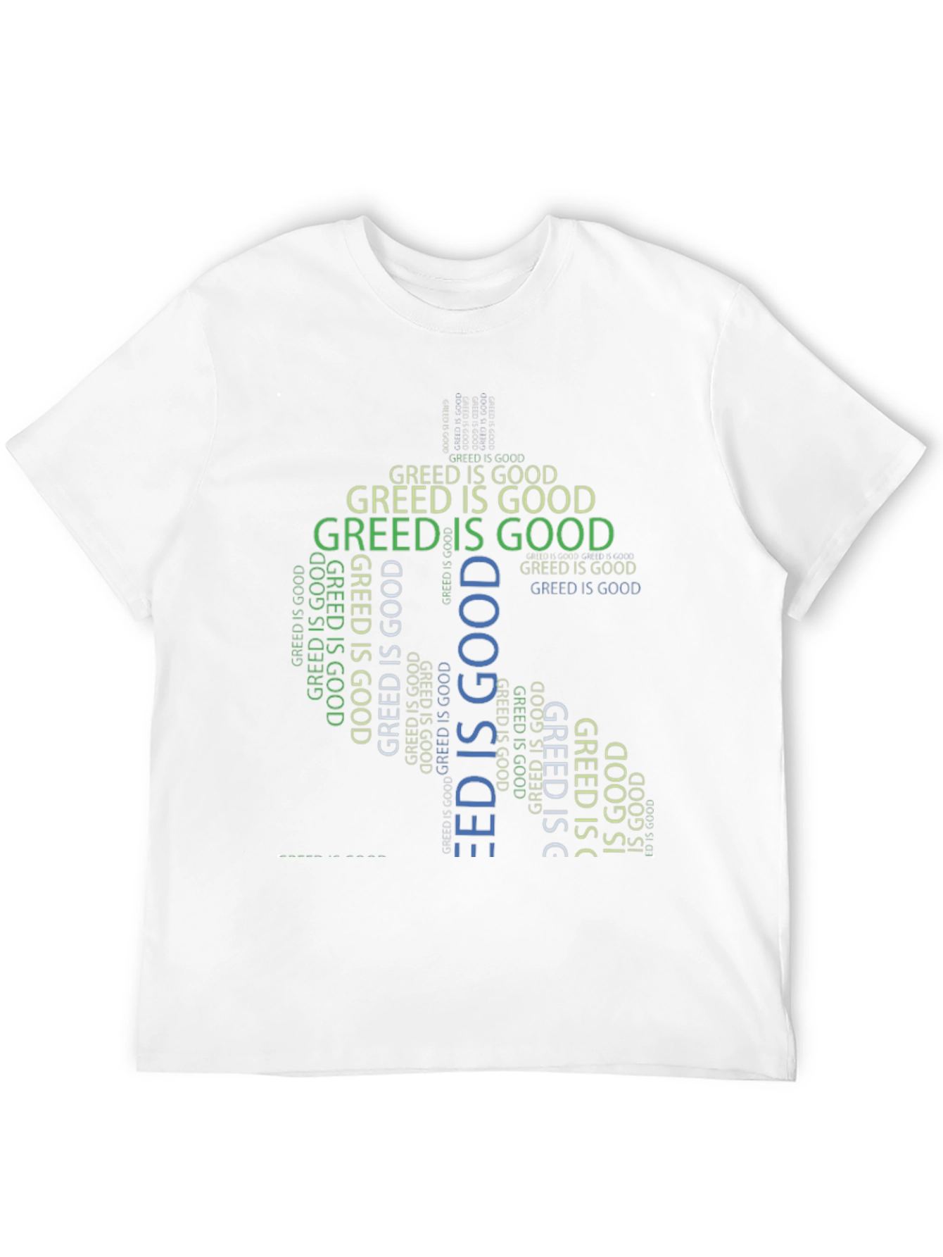Greed is Good Graphic Tee - Statement T-Shirt