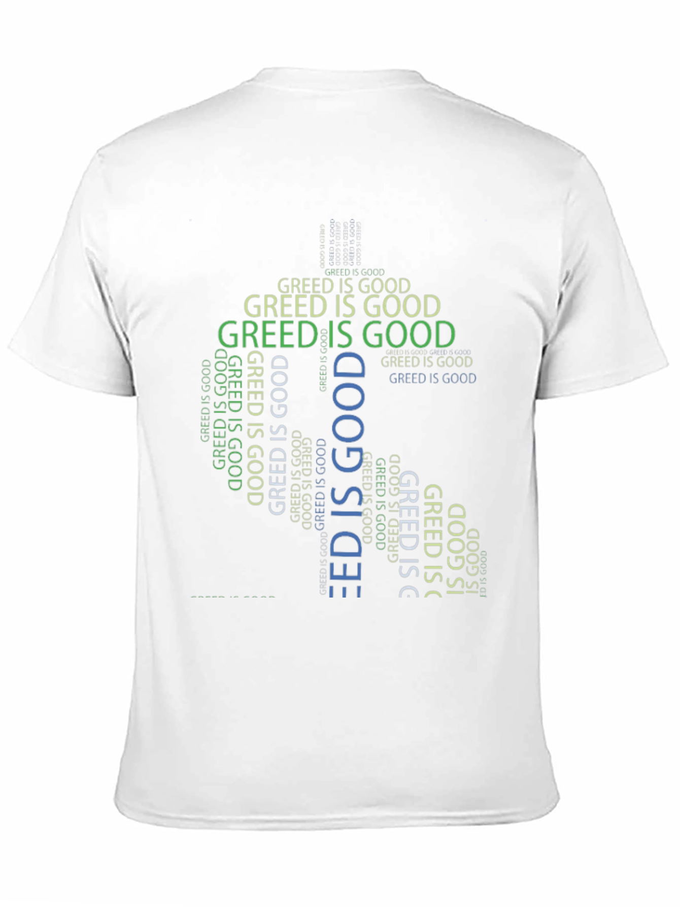 Greed is Good Graphic Tee - Statement T-Shirt