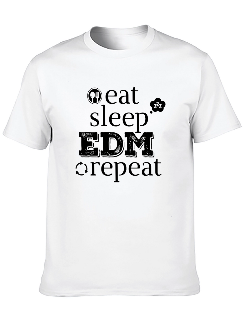 Eat Sleep EDM Repeat Black T-Shirt