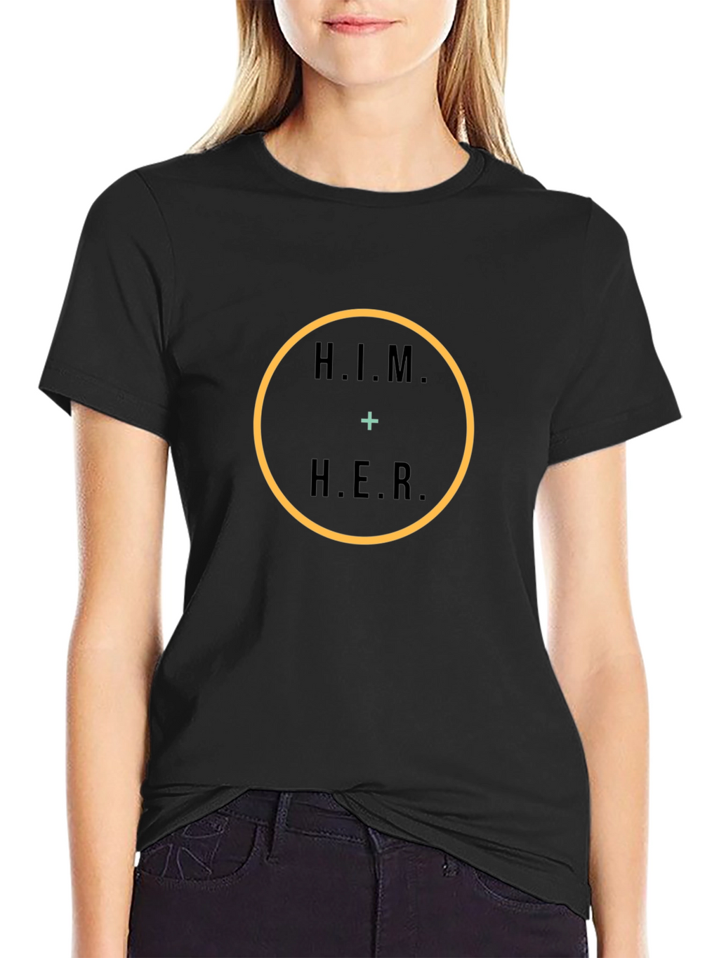HIM + HER Graphic Tee - Couples Matching Shirt