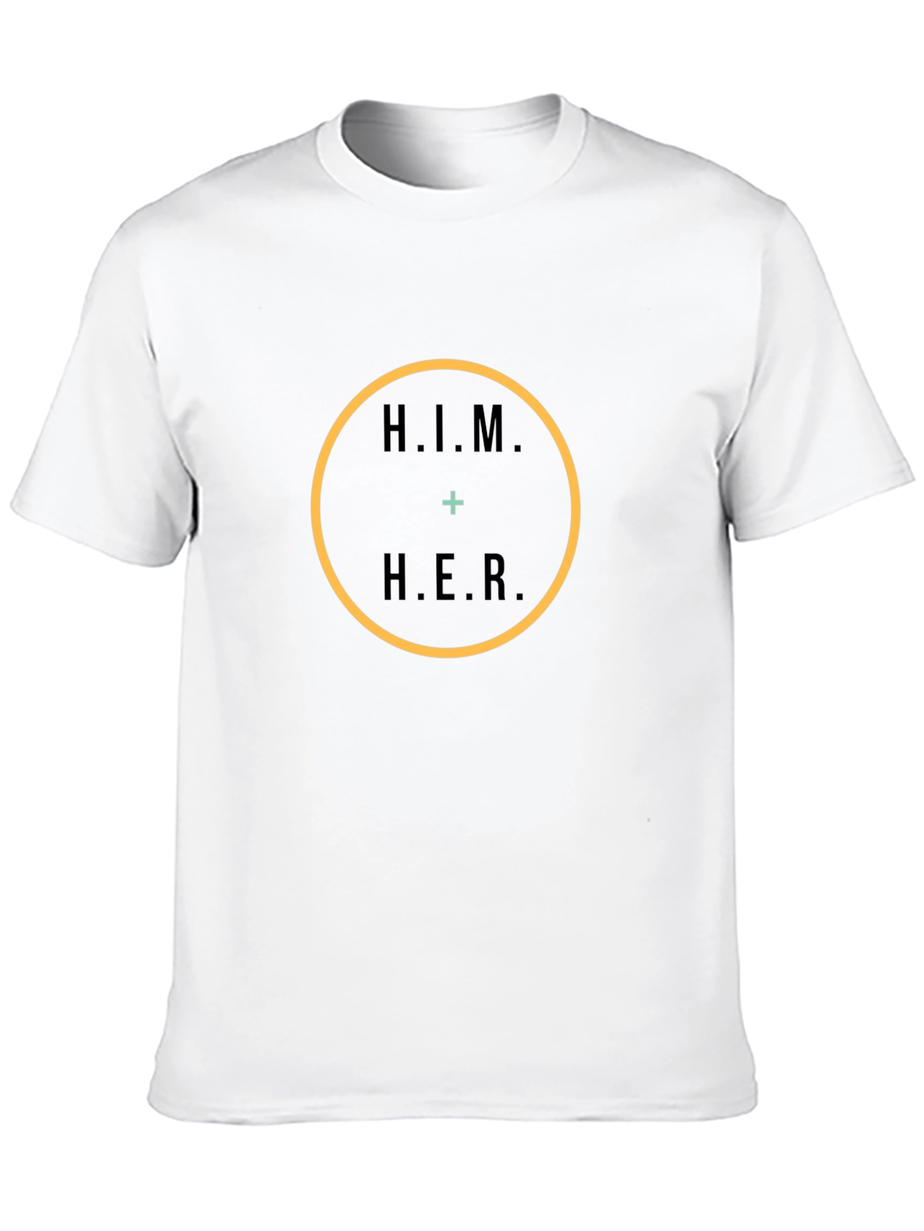 HIM + HER Graphic Tee - Couples Matching Shirt