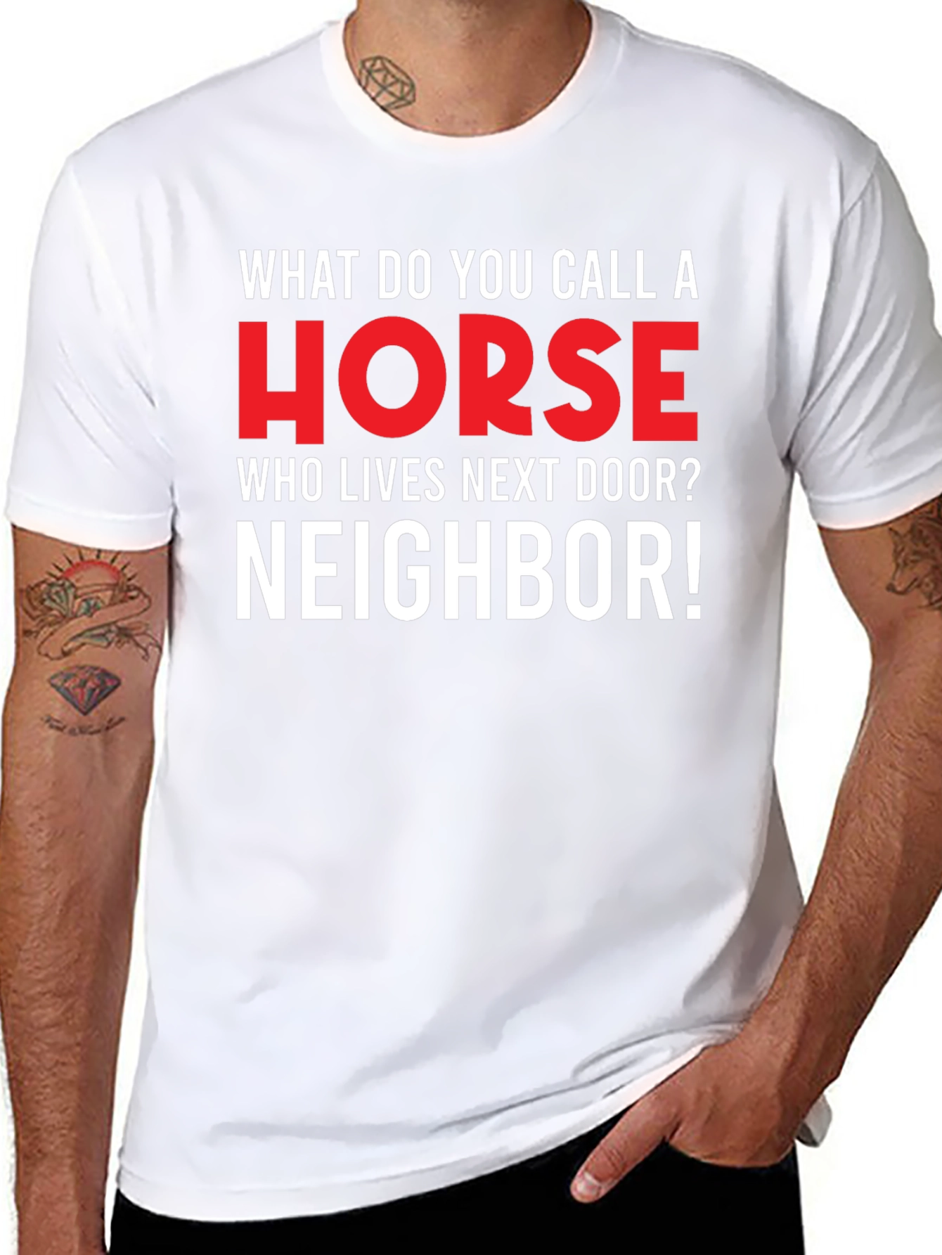 Funny Horse Neighbor T-Shirt