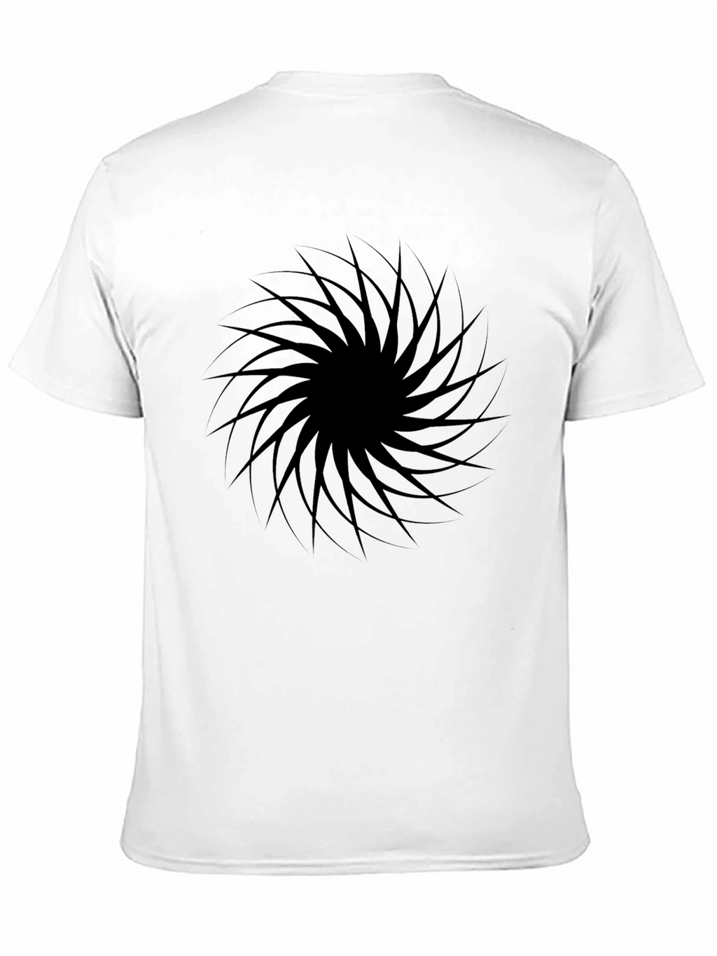 Black Vortex Graphic Tee - Modern Style