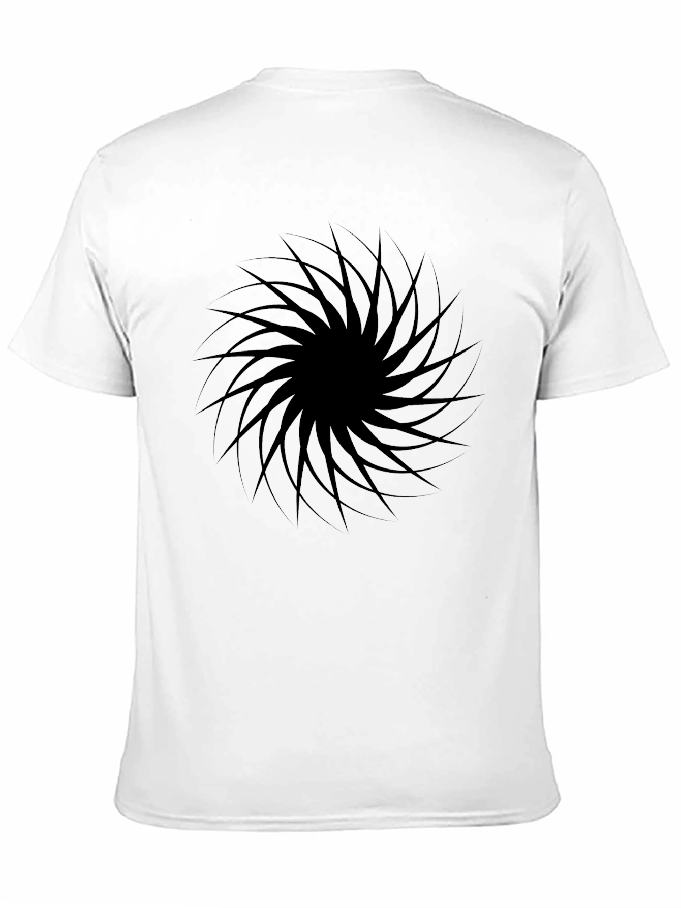 Black Vortex Graphic Tee - Modern Style