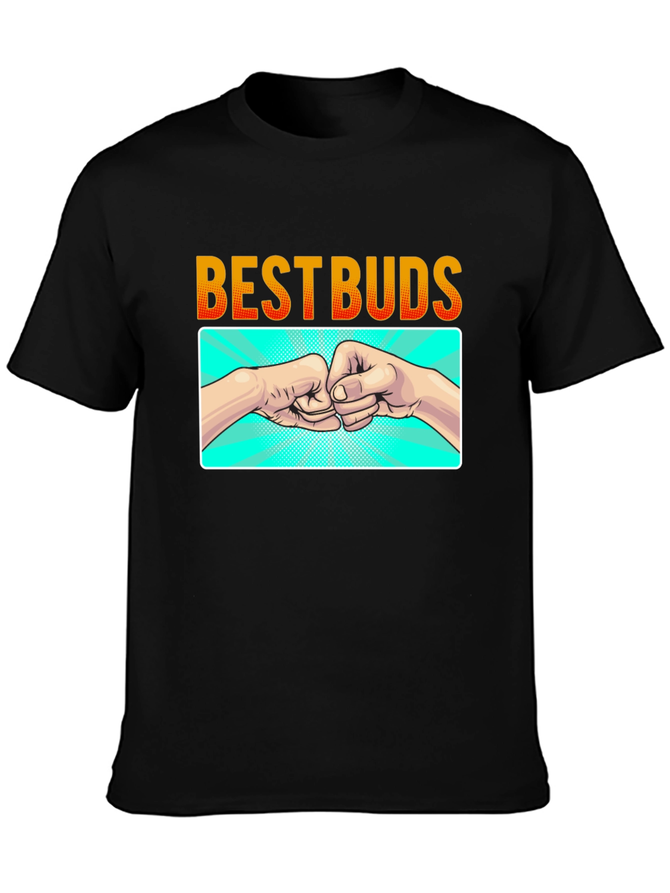 Best Buds Fist Bump Graphic T-Shirt - Cool Friendship Tee