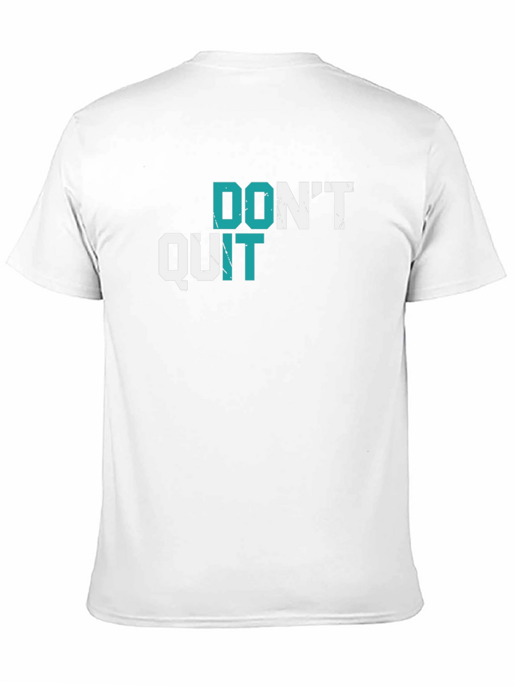 Motivational Graphic Tee - Dont Quit Black T-Shirt