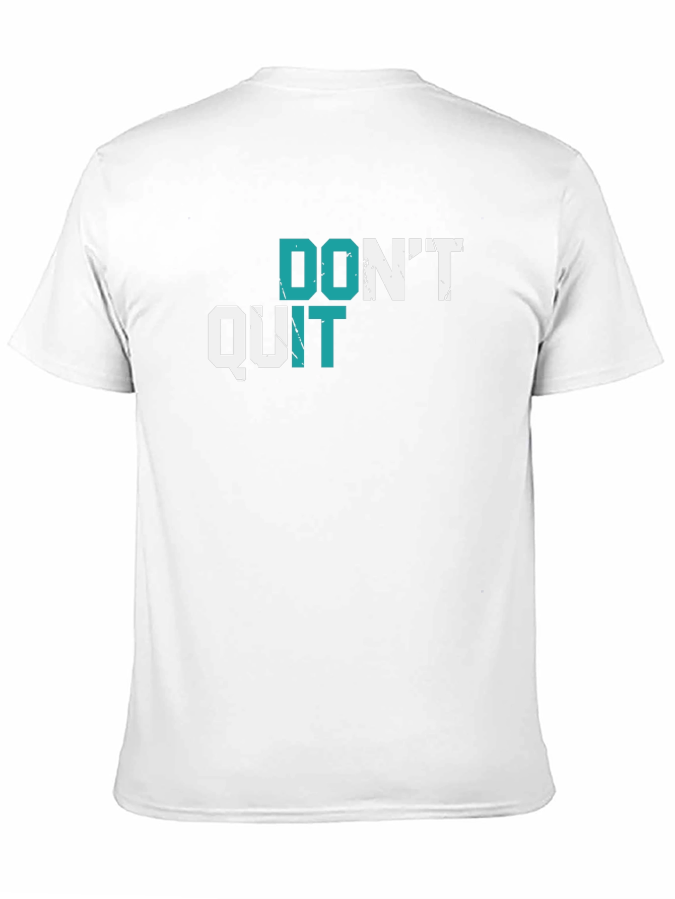Motivational Graphic Tee - Dont Quit Black T-Shirt