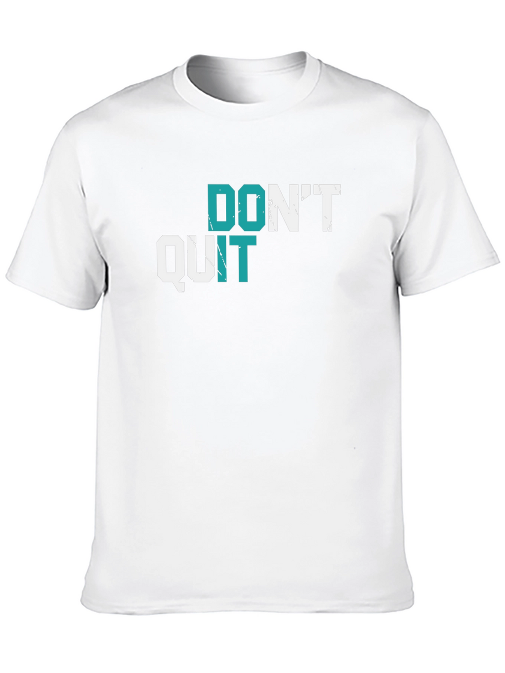 Motivational Graphic Tee - Dont Quit Black T-Shirt