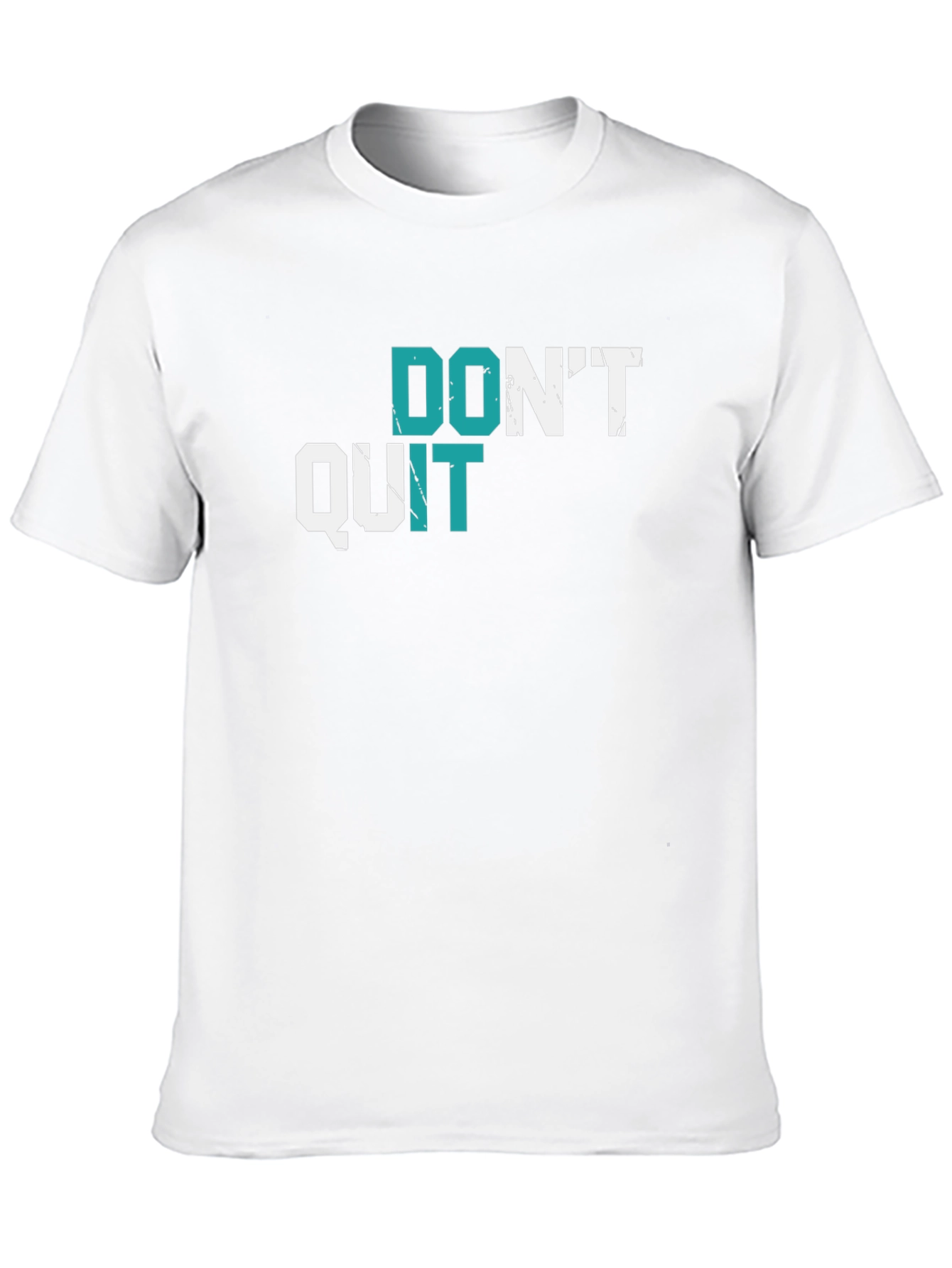 Motivational Graphic Tee - Dont Quit Black T-Shirt