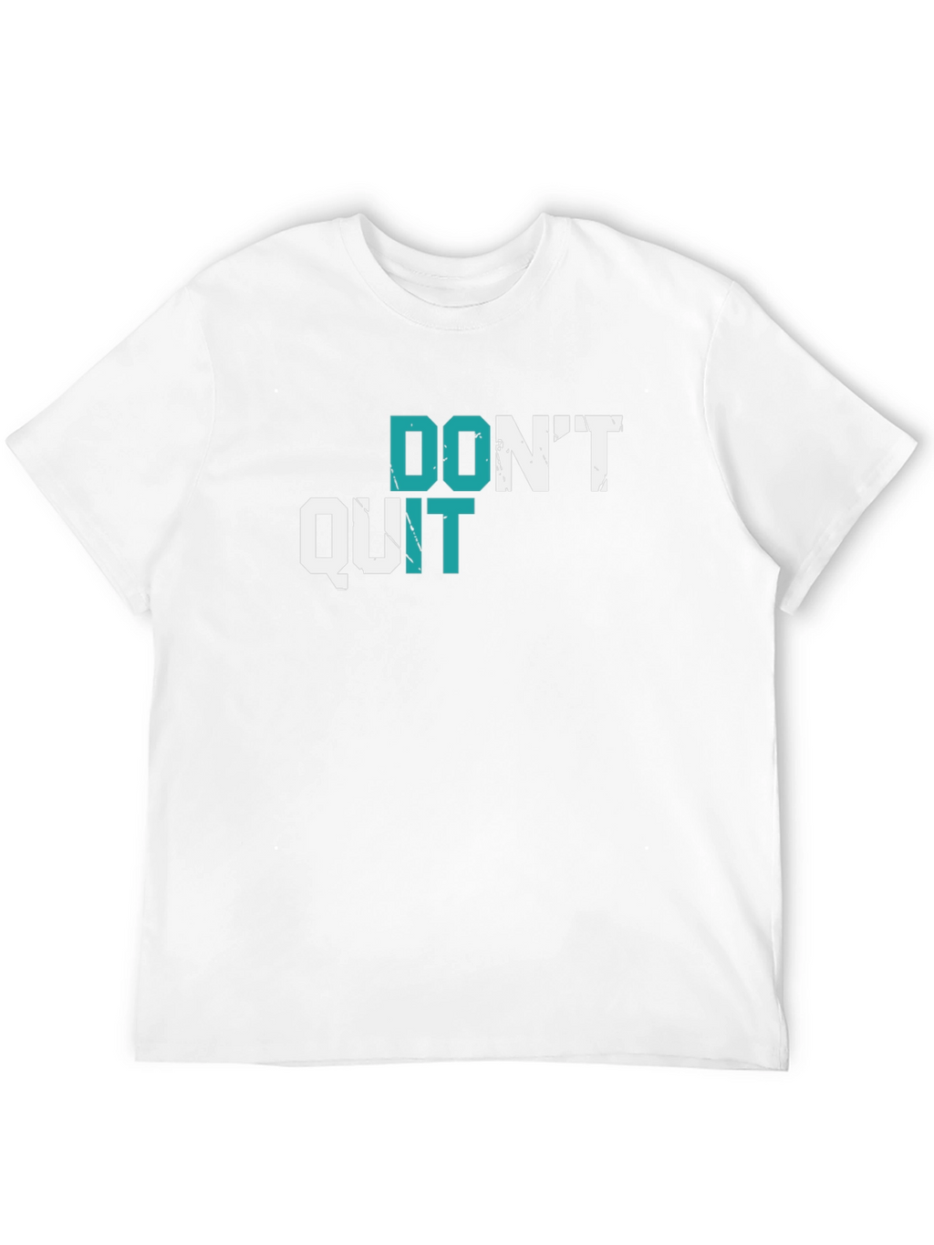 Motivational Graphic Tee - Dont Quit Black T-Shirt