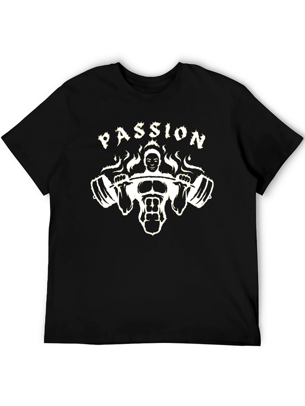 Passion Gym T-Shirt - Black Cotton Blend