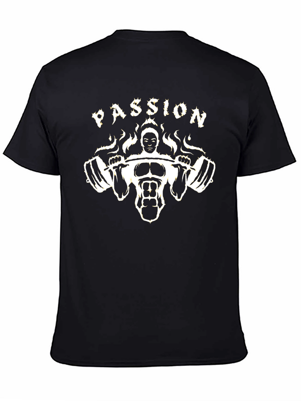 Passion Gym T-Shirt - Black Cotton Blend