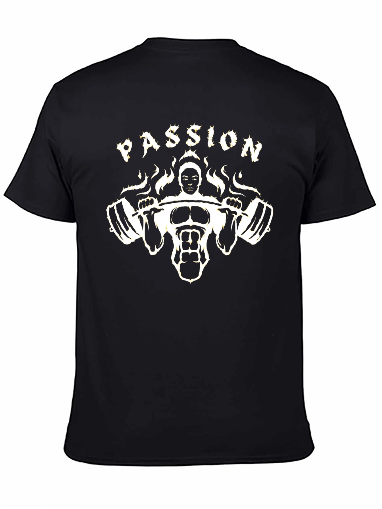 Passion Gym T-Shirt - Black Cotton Blend