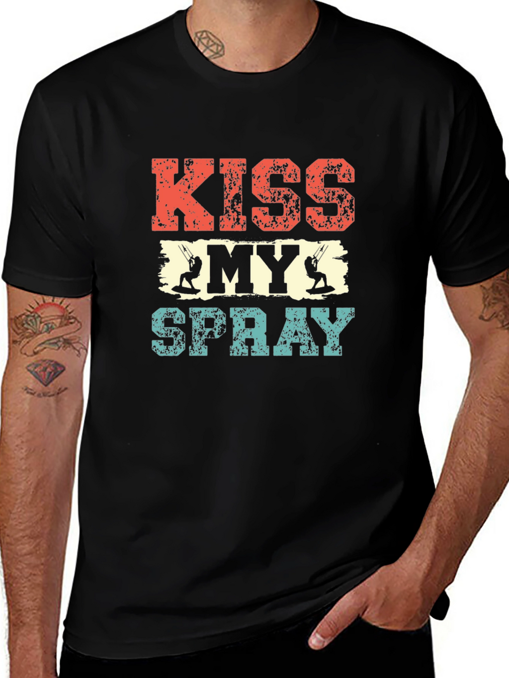 Kiss My Spray Kiteboarding Graphic Tee