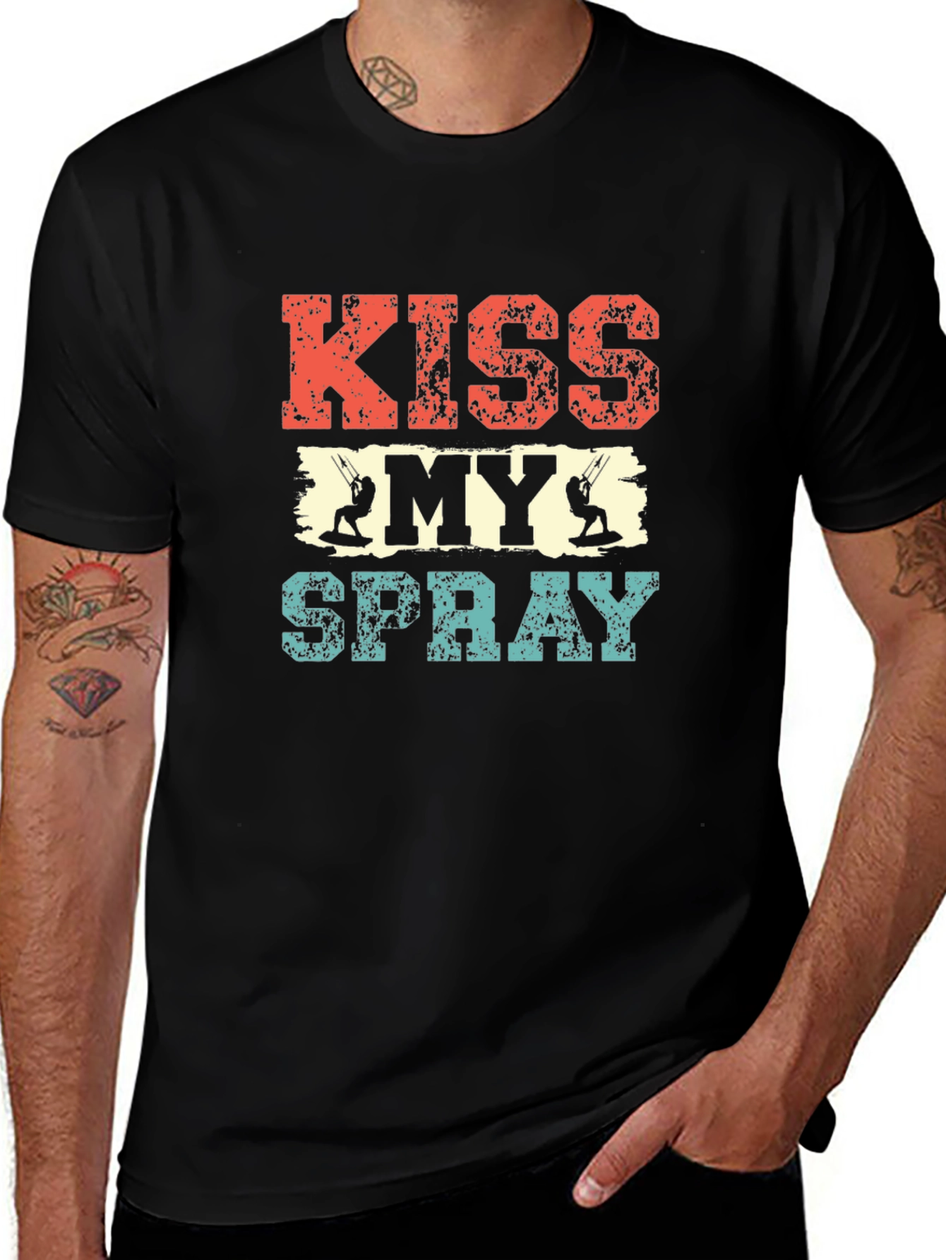Kiss My Spray Kiteboarding Graphic Tee