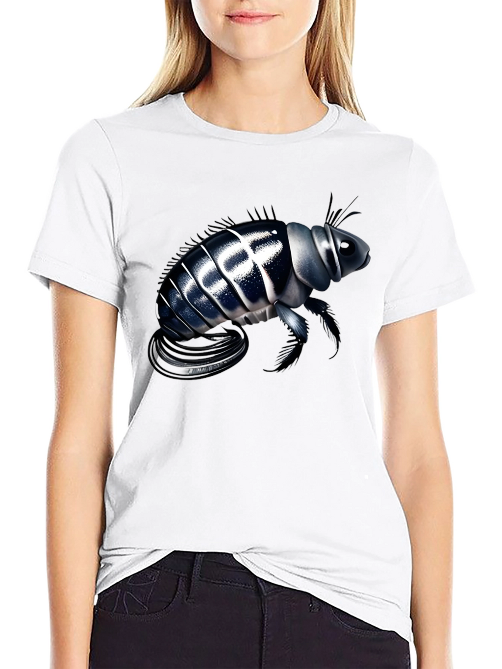 Flea Graphic Tee - Unique Insect Design