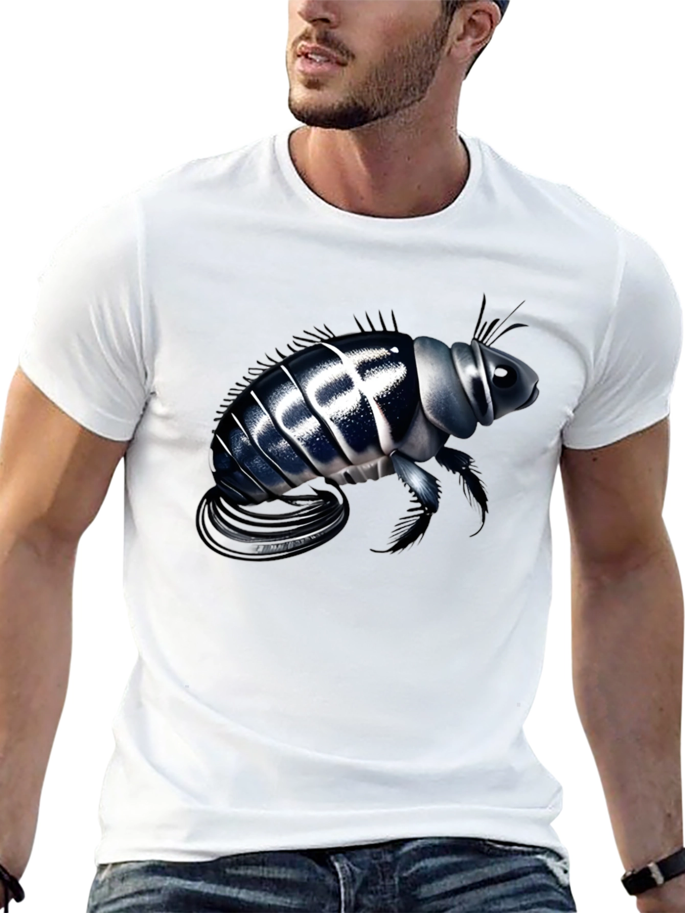 Flea Graphic Tee - Unique Insect Design