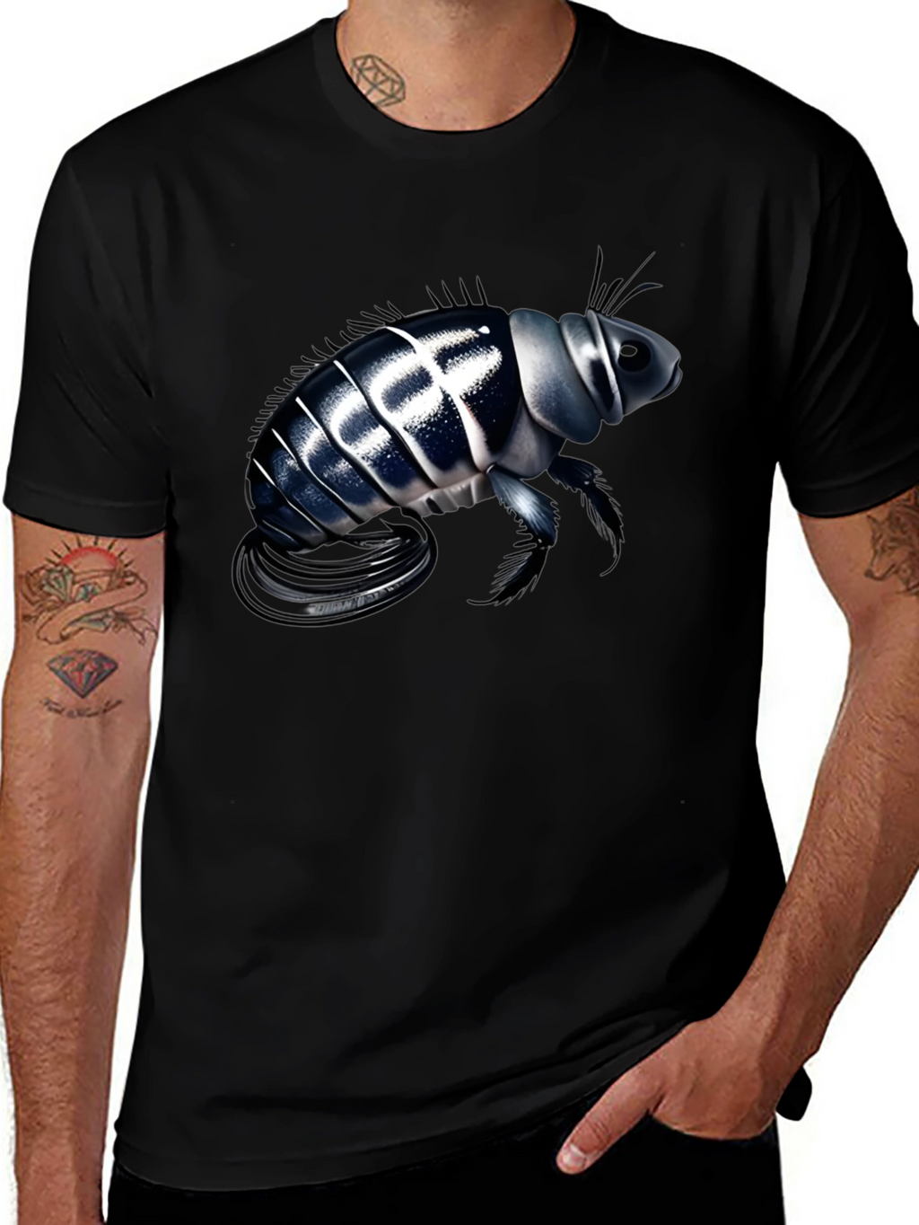 Flea Graphic Tee - Unique Insect Design