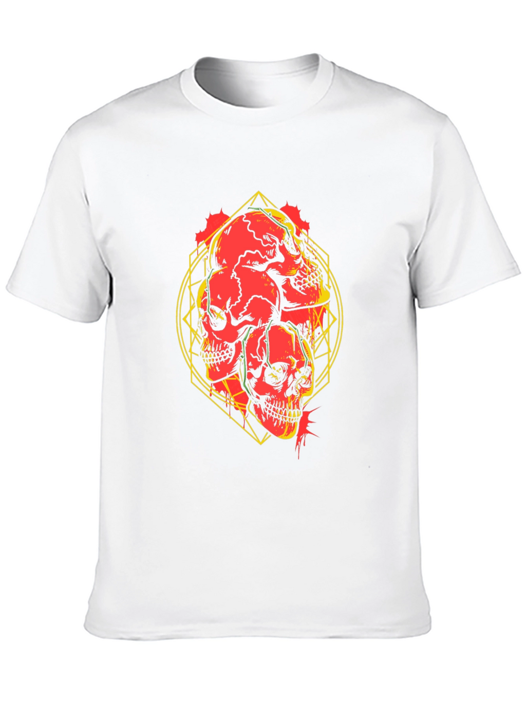 Skull Graphic Print Black T-Shirt