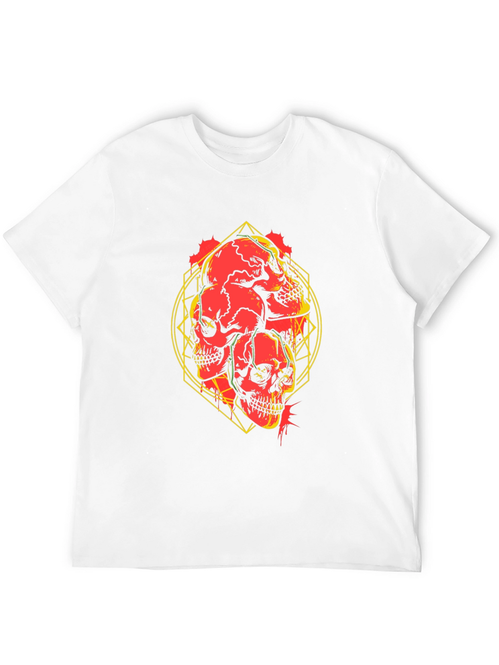 Skull Graphic Print Black T-Shirt